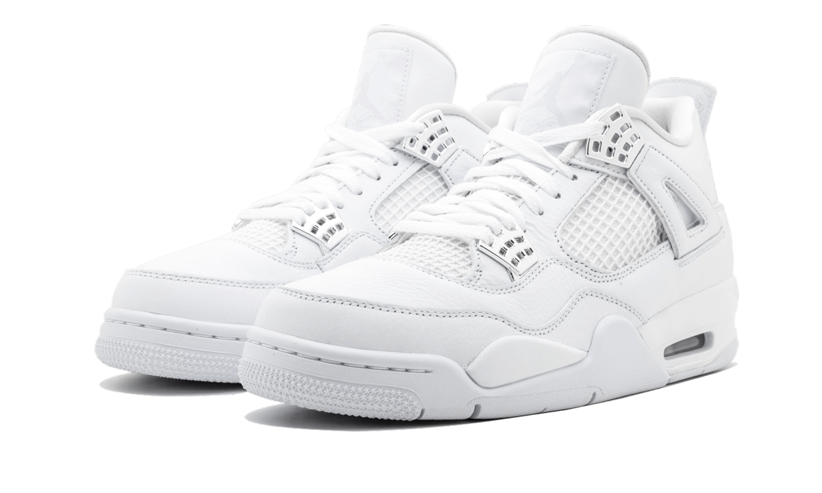 jordan 4 retro pure money 2017+308497-100+diagnol left view