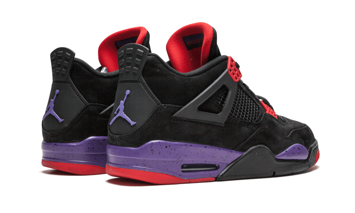 jordan 4 retro raptors 2018+AQ3816-065+diagnol right behind view