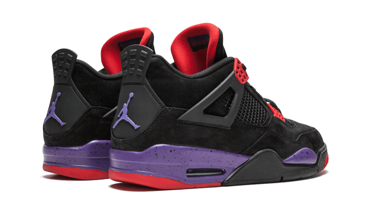jordan 4 retro raptors drake ovo 2019+AQ3816-056+diagnol right behind view