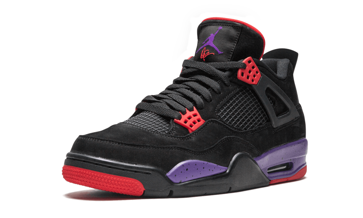 jordan 4 retro raptors drake ovo 2019+AQ3816-056+left diagnol single view