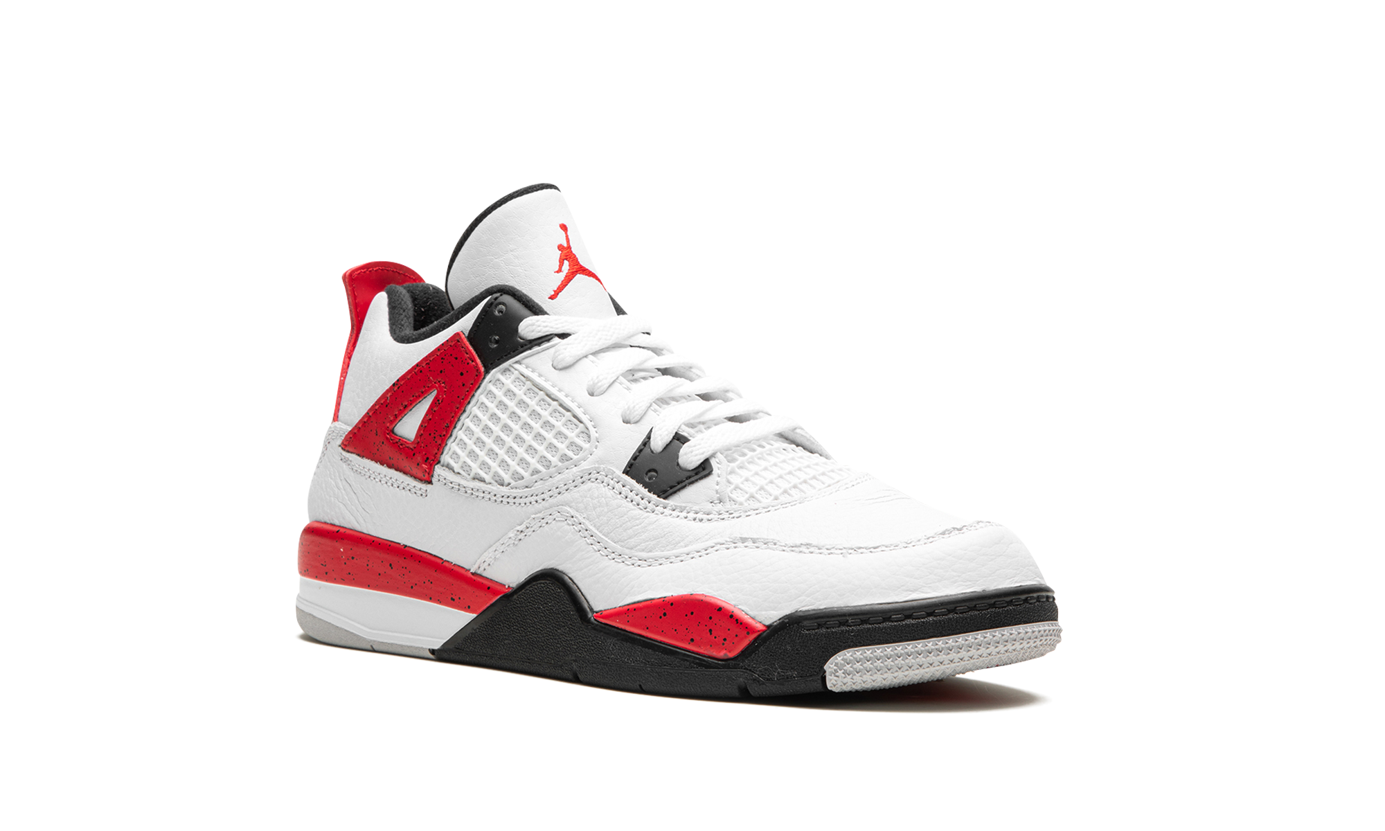 jordan 4 retro red cement ps+BQ7669-161+diagnol right view