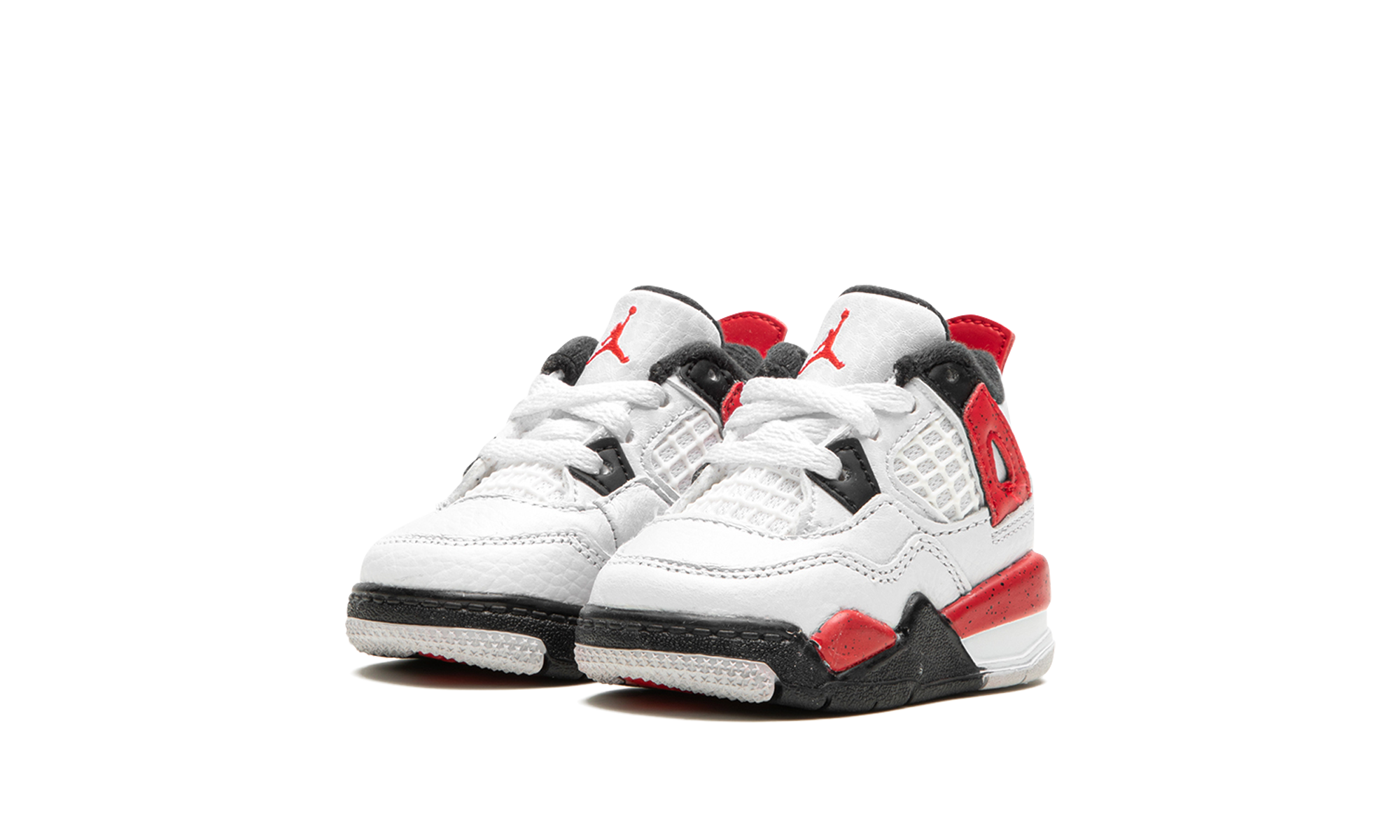 jordan 4 retro red cement td+BQ7670-161+diagnol left view