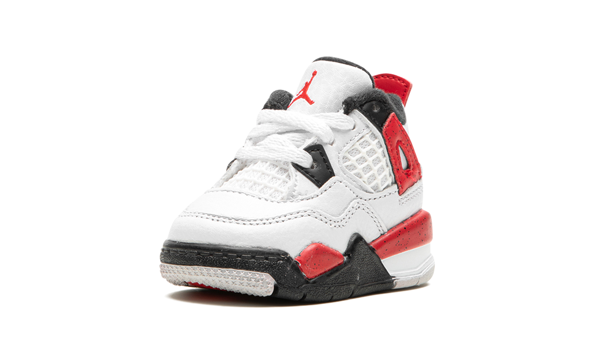 jordan 4 retro red cement td+BQ7670-161+left diagnol single view