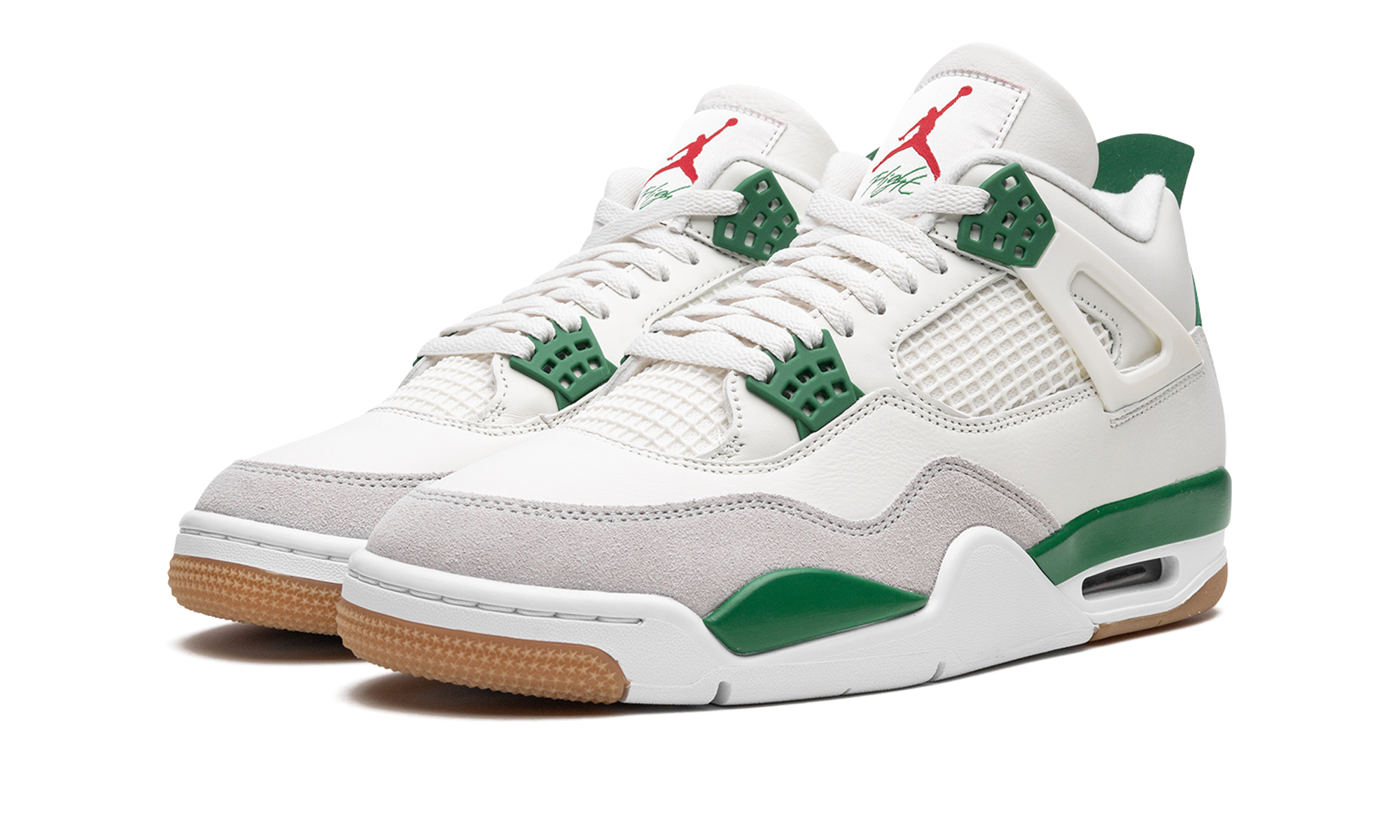 jordan 4 retro sb pine green+DR5415-103+diagnol left view