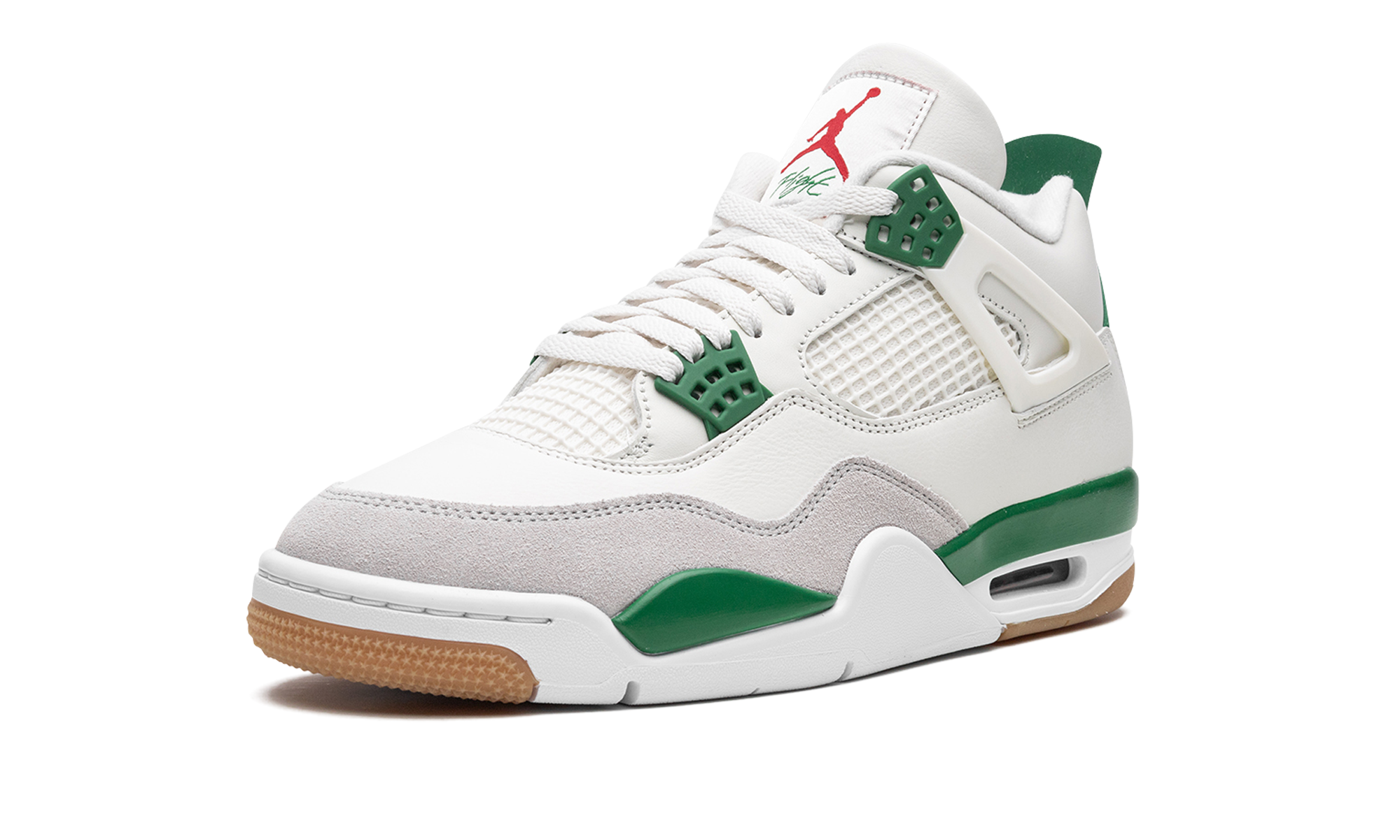 jordan 4 retro sb pine green+DR5415-103+left diagnol single view