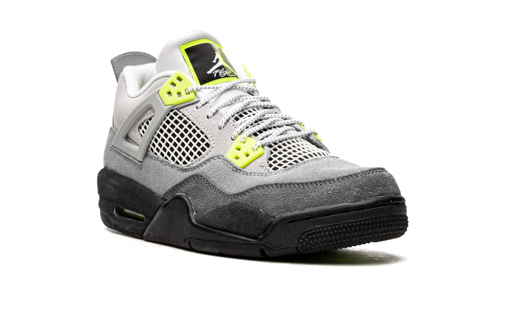 jordan 4 retro se 95 neon gs+CT5343-007+diagnol right view