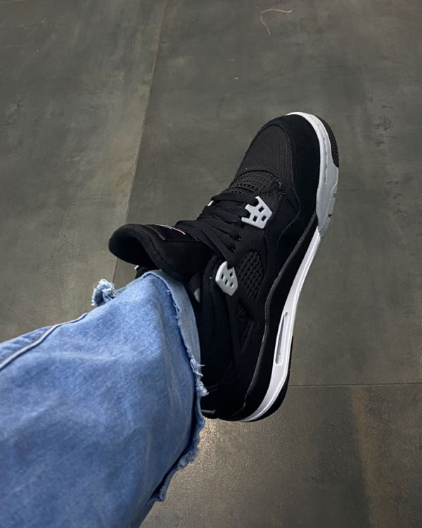 Jordan 4 Retro SE Black Canvas, Lifestyle View 1, SKU DH7138-006