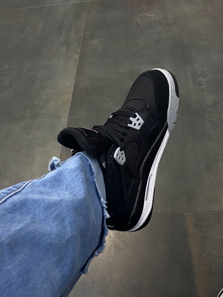 Jordan 4 Retro SE Black Canvas, Lifestyle View 1, SKU DH7138-006