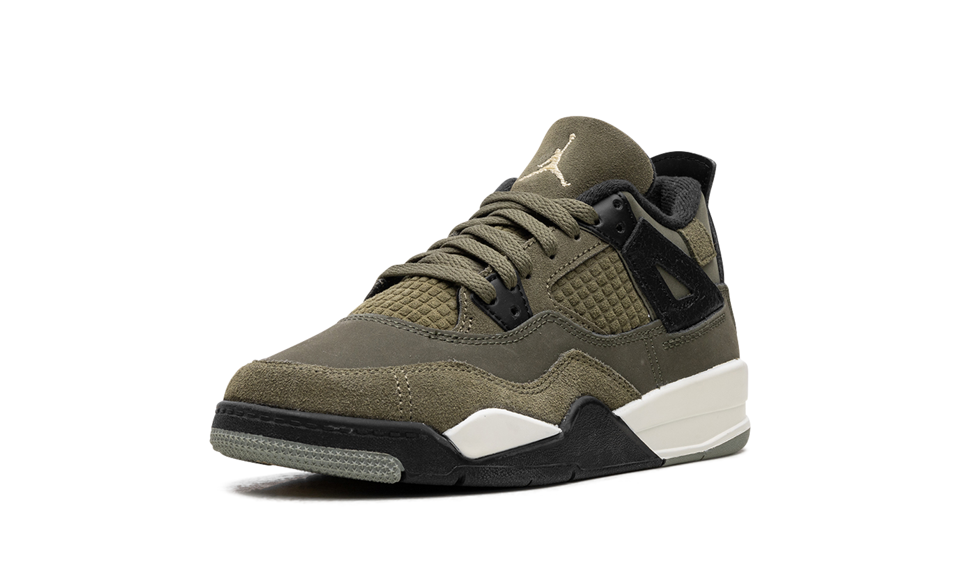 jordan 4 retro se craft medium olive ps+FB9929-200+left diagnol single view