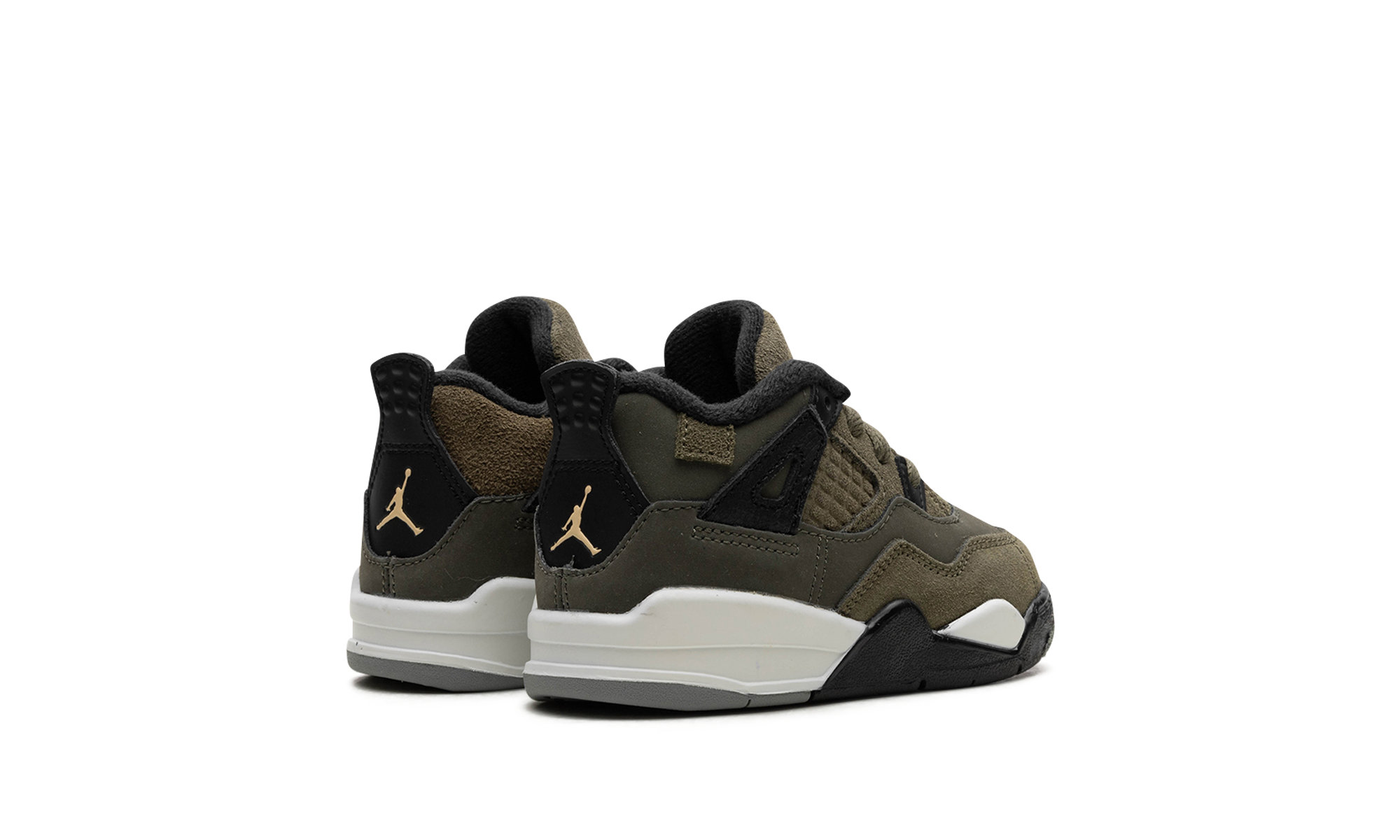 jordan 4 retro se craft medium olive td+FB9930-200+diagnol right behind view