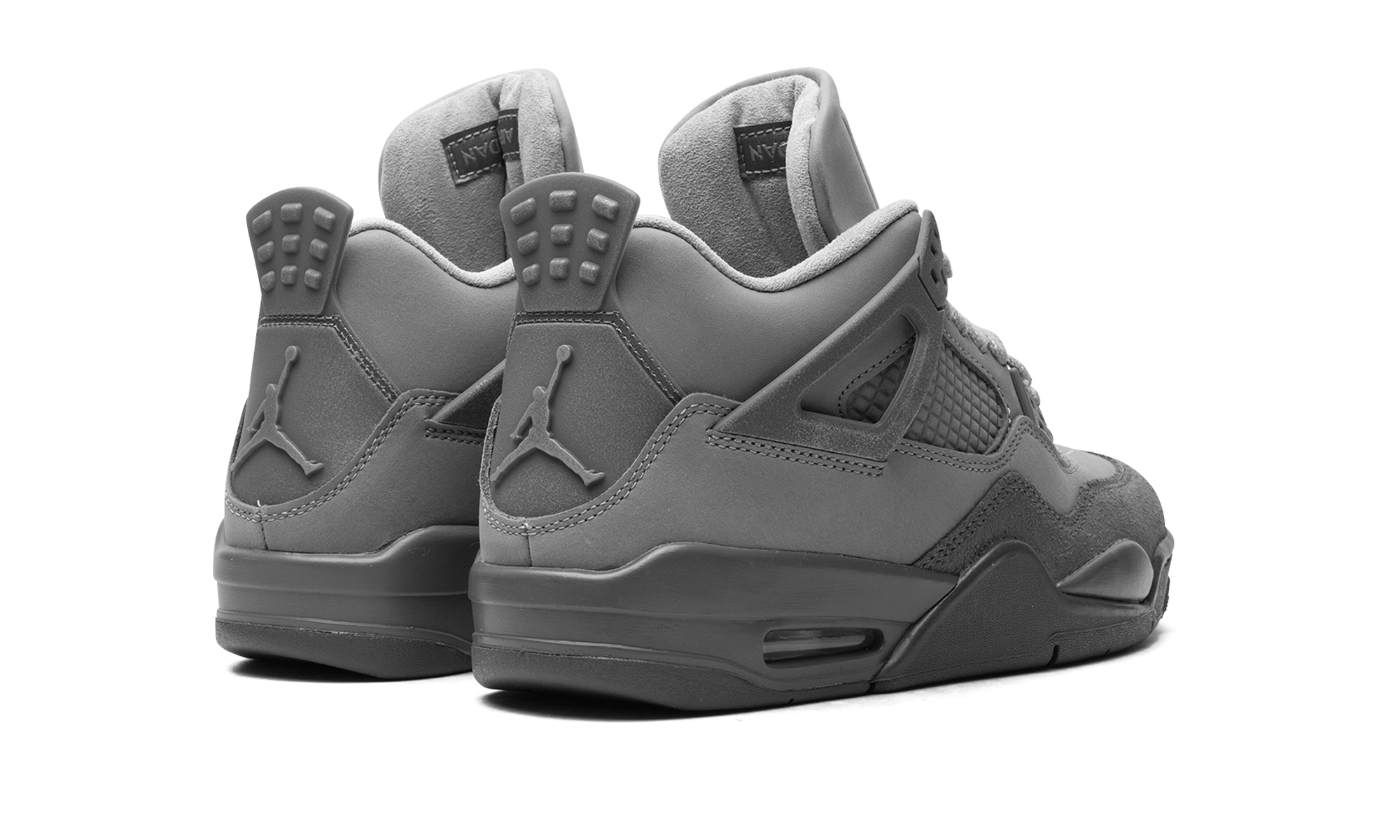 jordan 4 retro se paris olympics wet cement gs+HM8965-001+diagnol right behind view