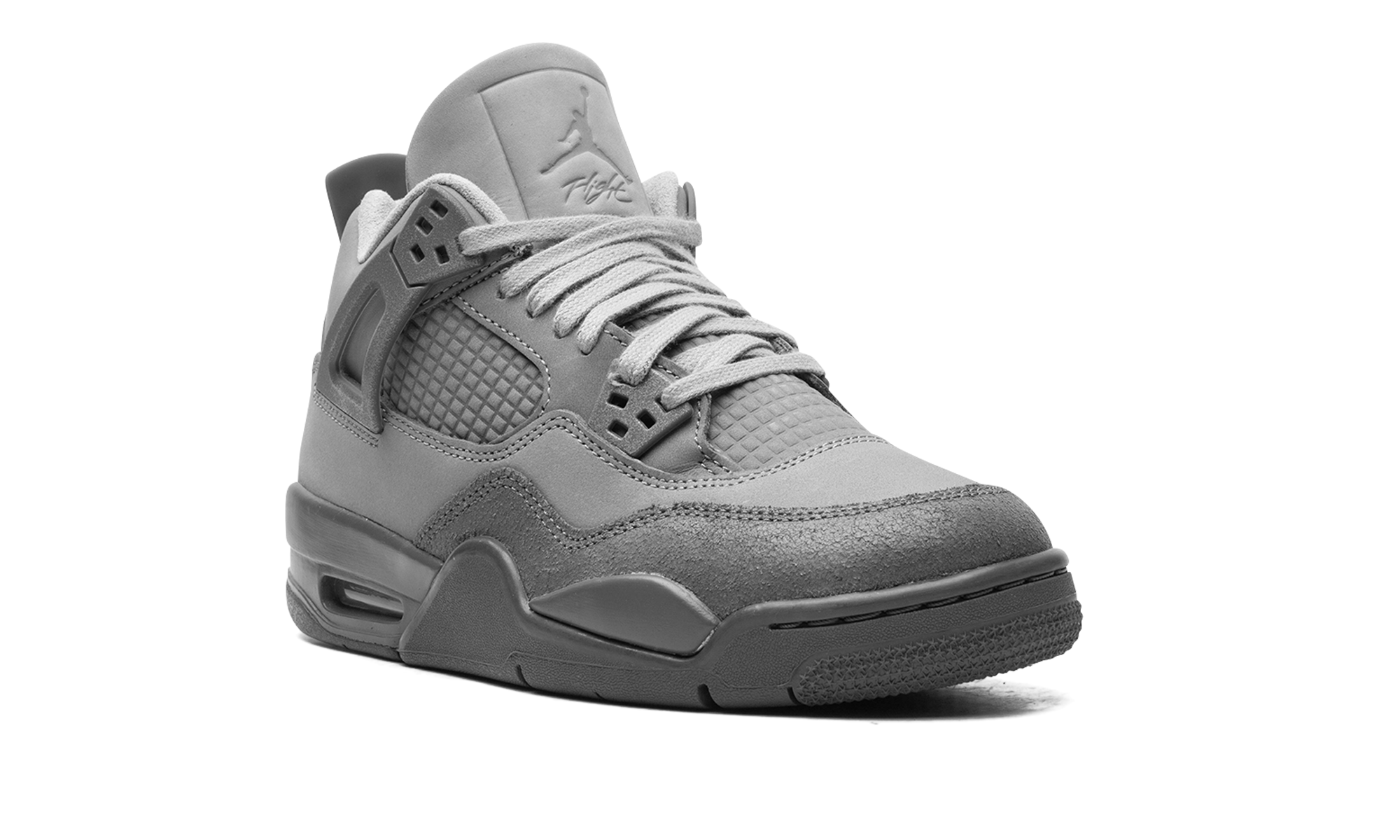 jordan 4 retro se paris olympics wet cement gs+HM8965-001+diagnol right view