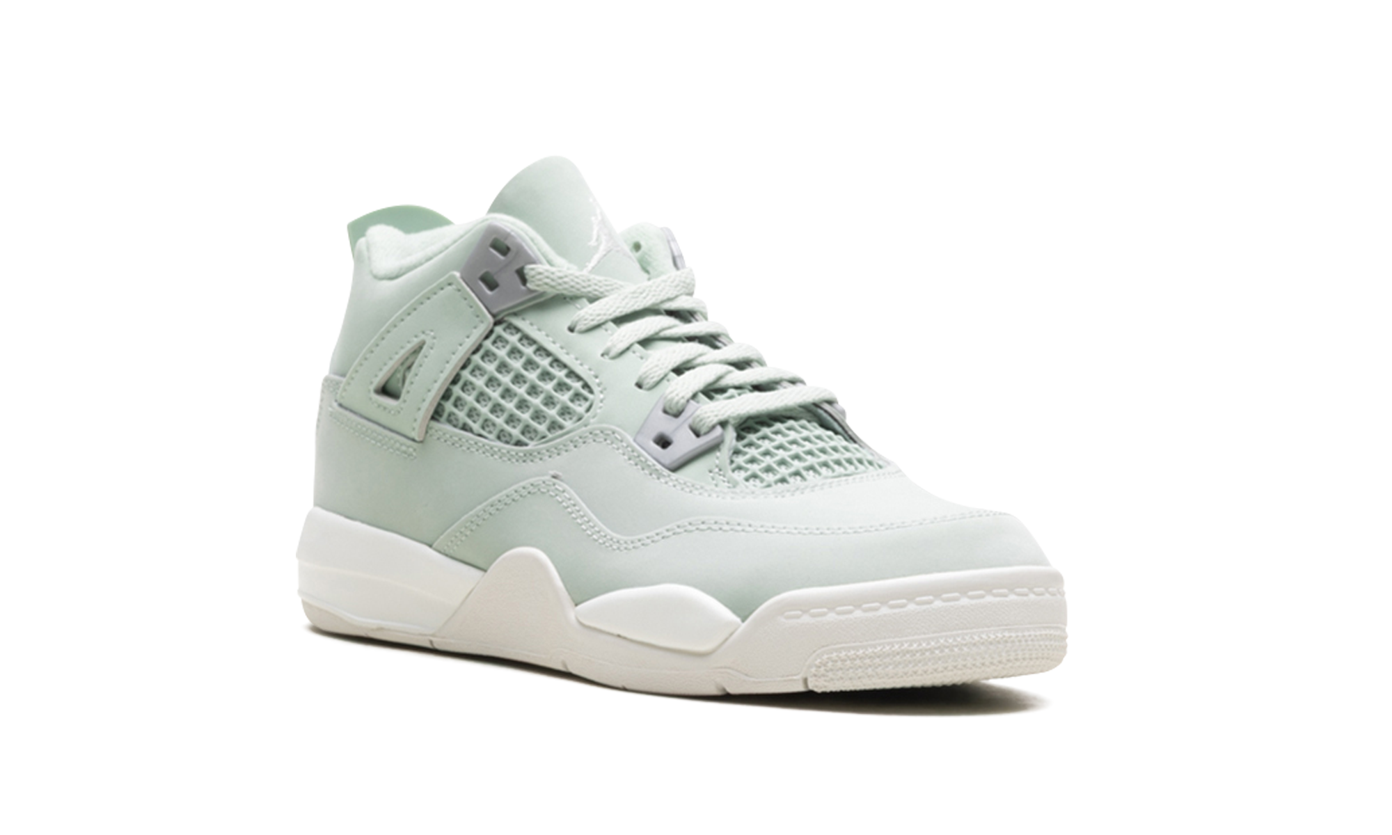 jordan 4 retro seafoam sail ps+HV4385-003+diagnol right view