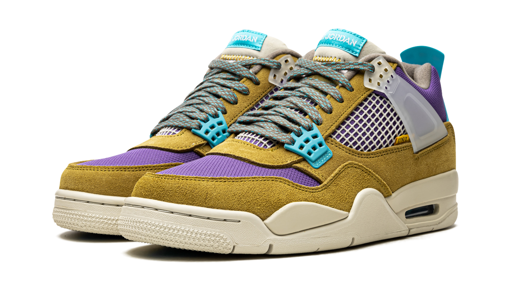jordan 4 retro sp 30th anniversary union desert moss+DJ5718-300+diagnol left view