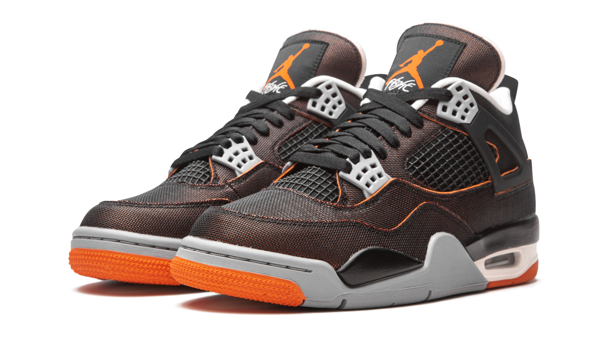 jordan 4 retro starfish women s+CW7183-100+diagnol left view