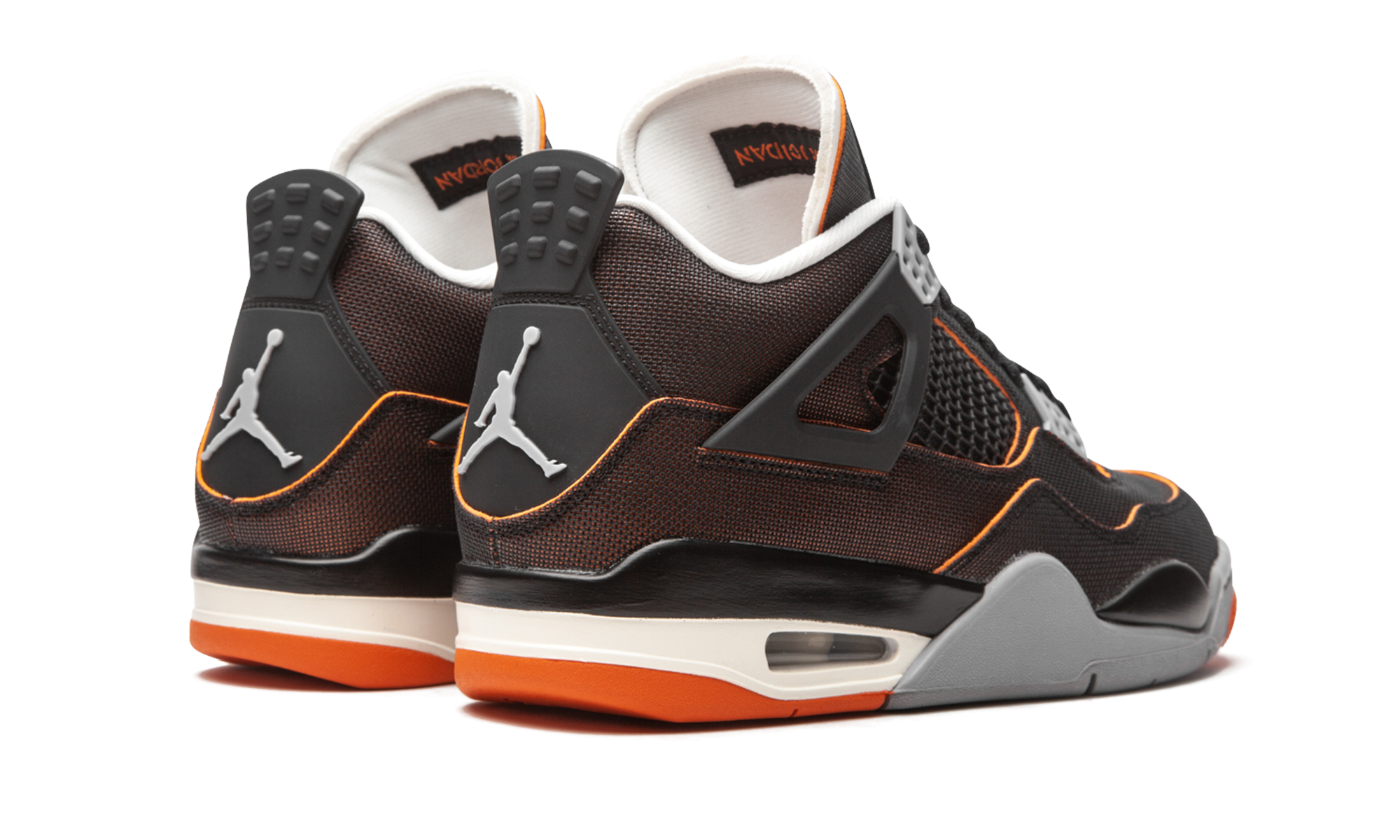 jordan 4 retro starfish women s+CW7183-100+diagnol right behind view