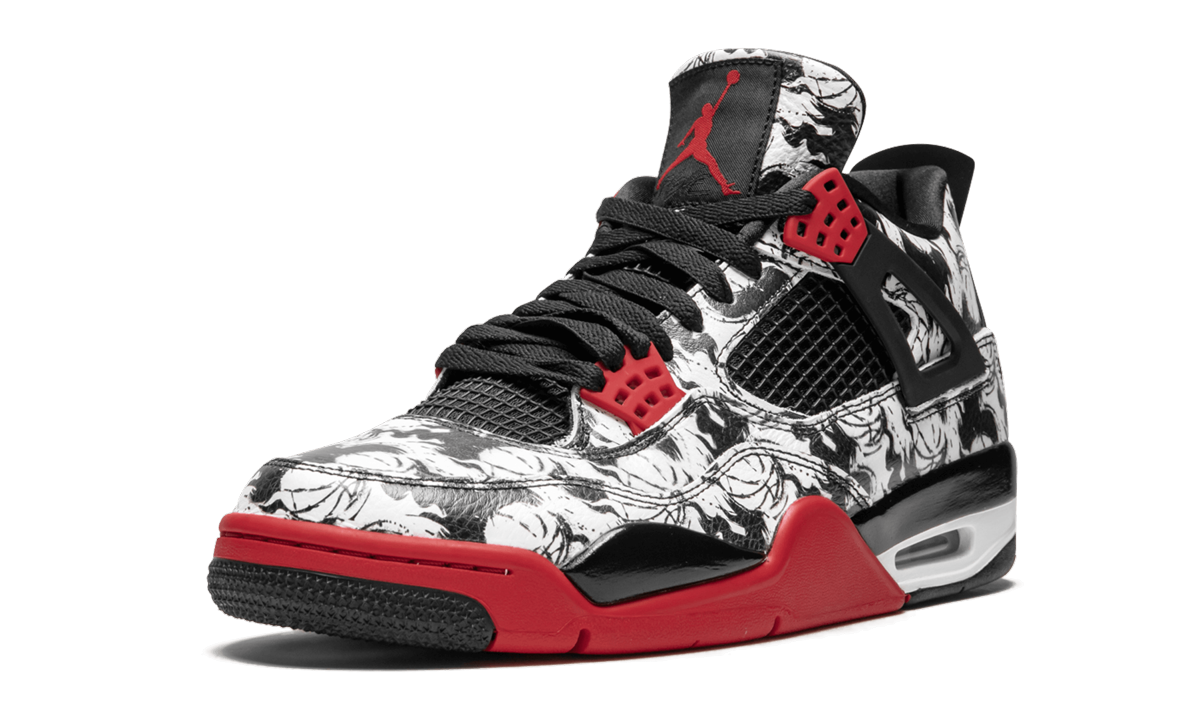jordan 4 retro tattoo 2018+BQ0897-006+left diagnol single view