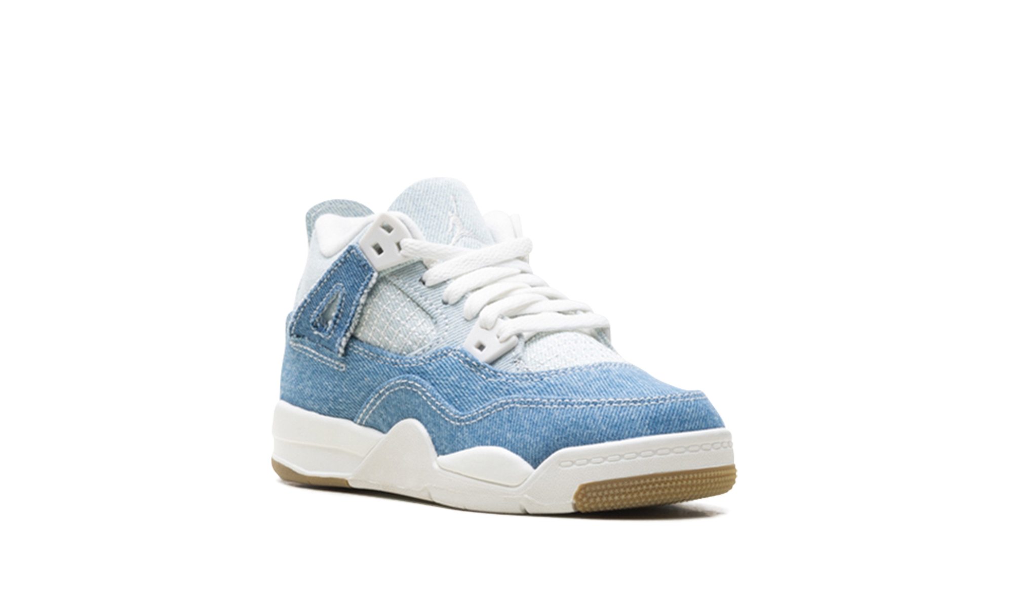 jordan 4 retro tex denim worn blue ps+IB6715-100+diagnol right view