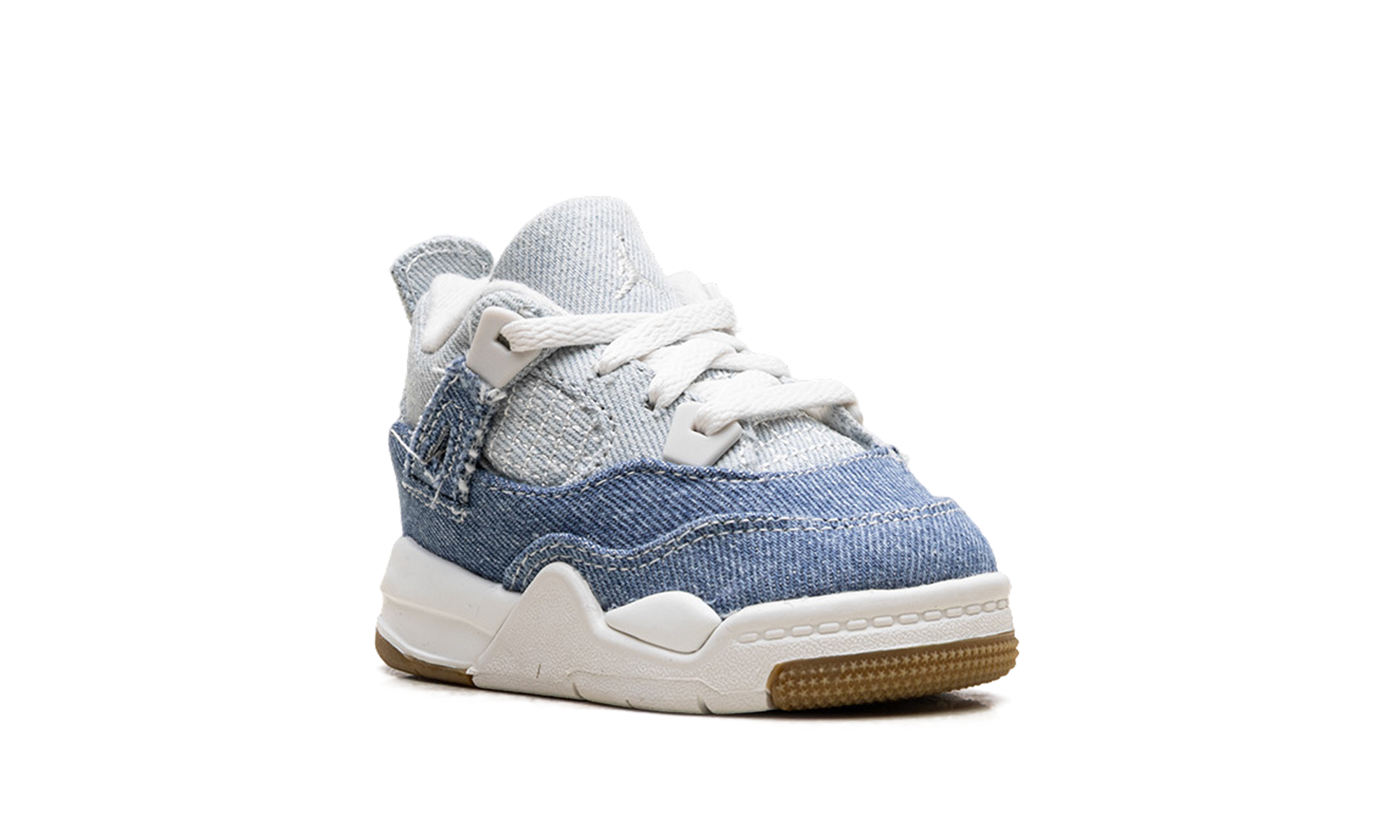 jordan 4 retro tex denim worn blue td+IB6714-100+diagnol right view