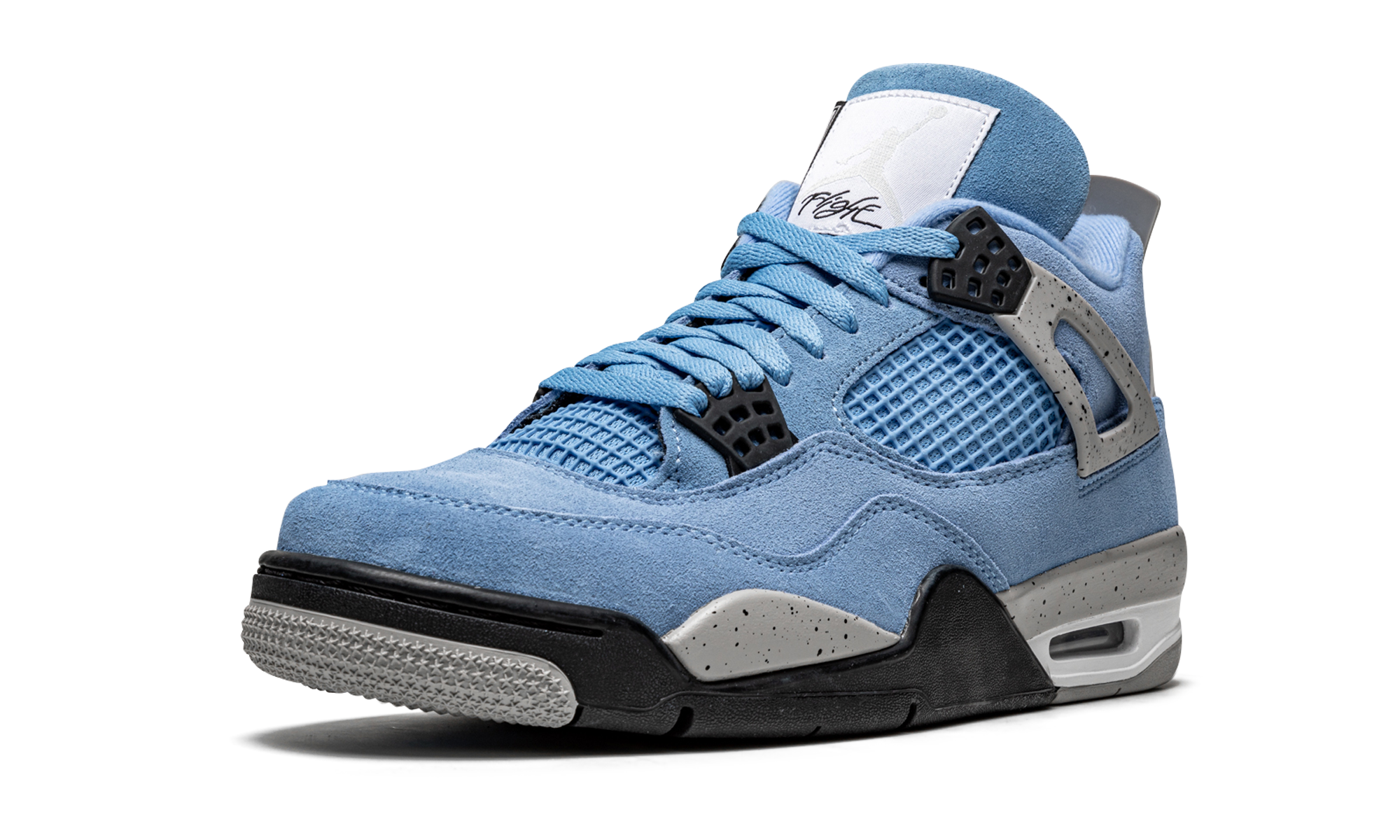 jordan 4 retro university blue+CT8527-400+left diagnol single view