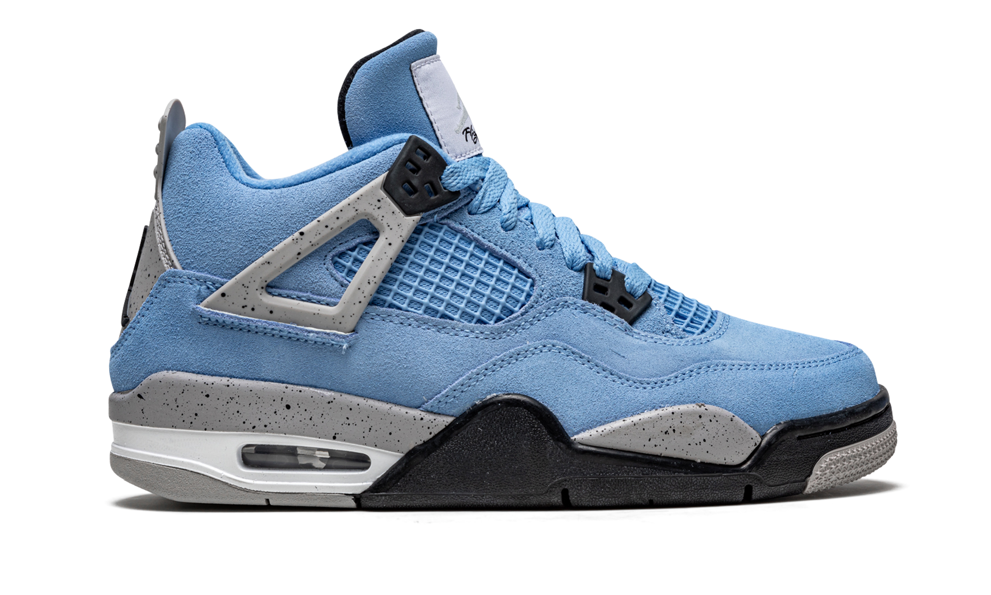 jordan 4 retro university blue gs+408452-400+right view