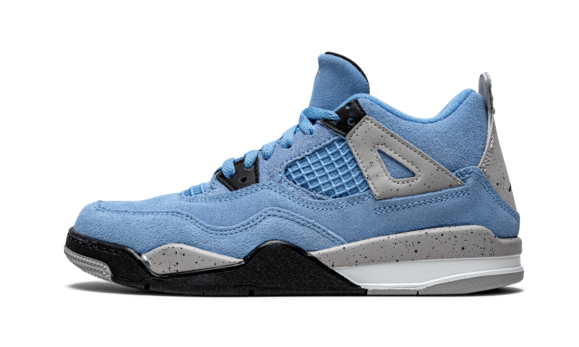 jordan 4 retro university blue ps+BQ7669-400+diagnol right view 1
