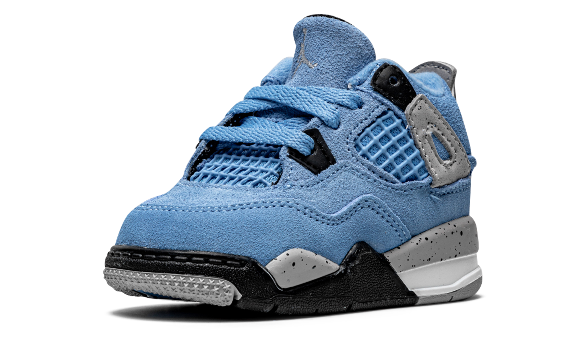 jordan 4 retro university blue td+BQ7670-400+left diagnol single view