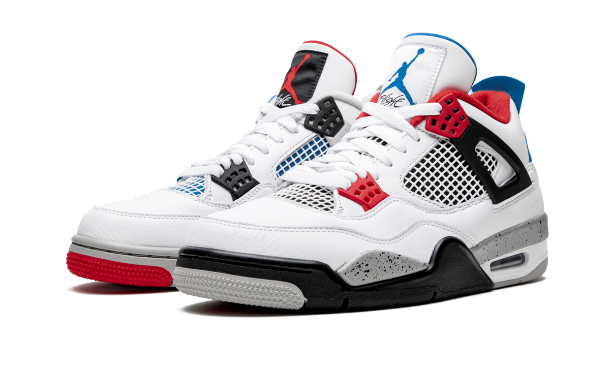 jordan 4 retro what the+CI1184-146+diagnol left view