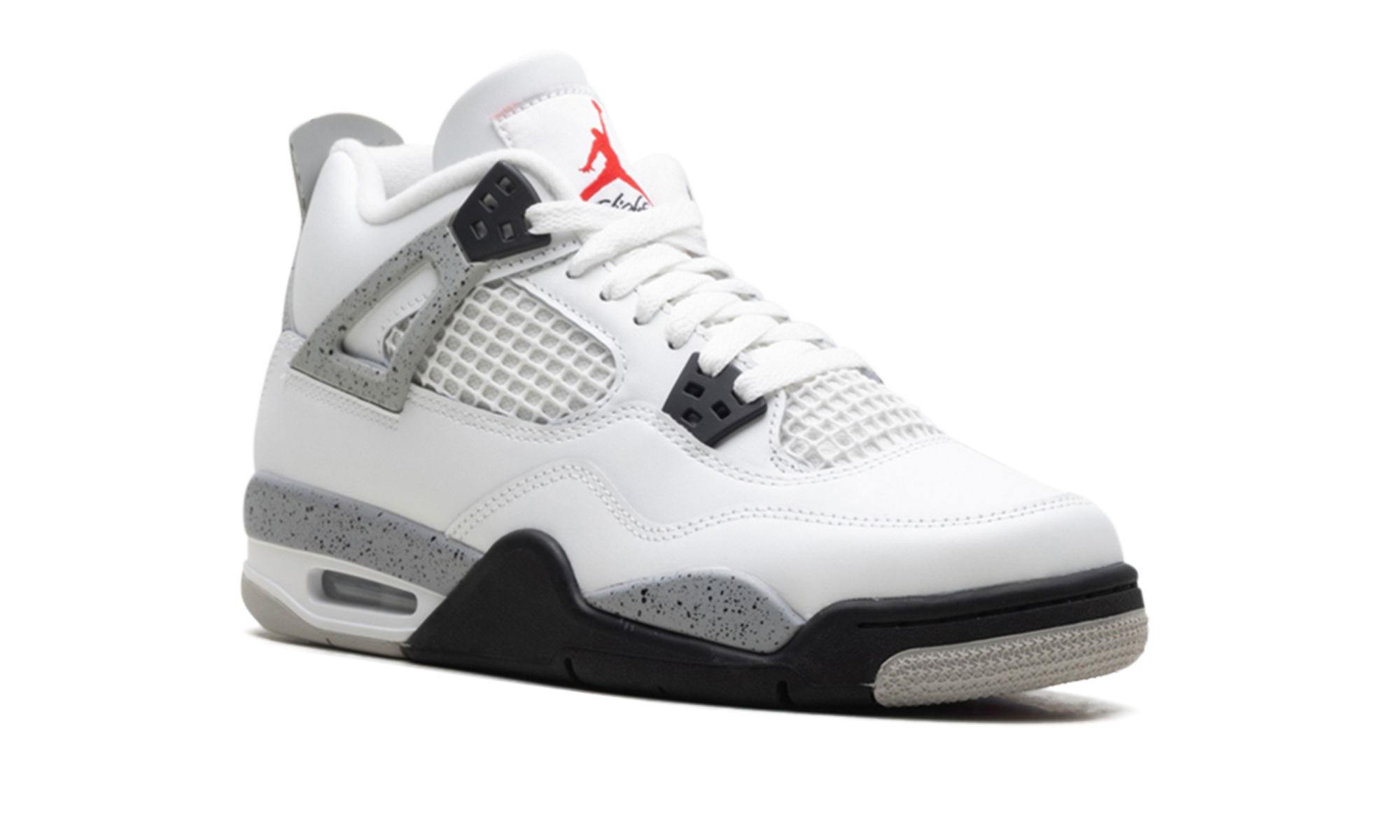 jordan 4 retro white cement 2025 gs+IB4171-100+diagnol right view