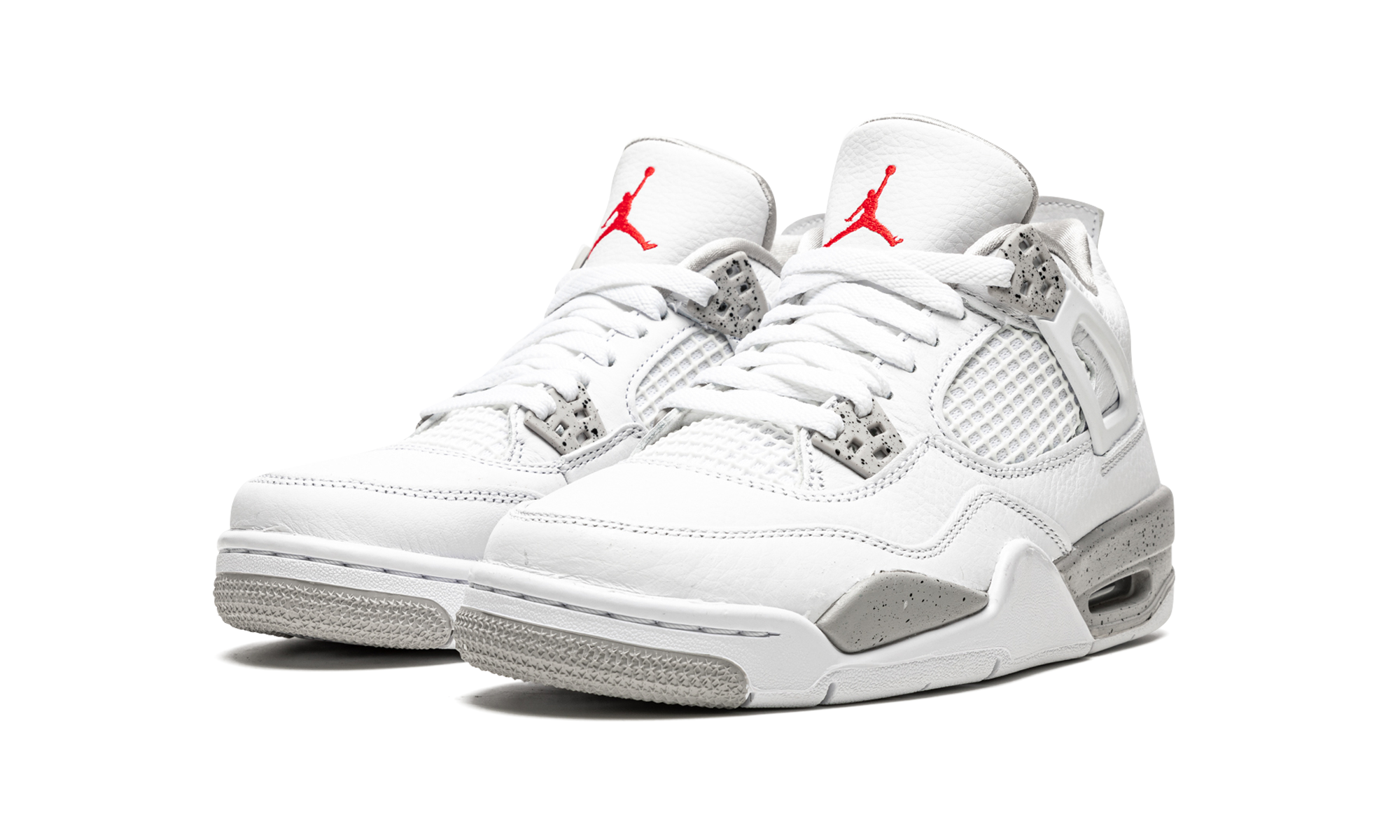 jordan 4 retro white oreo 2021 gs+DJ4699-100+diagnol left view