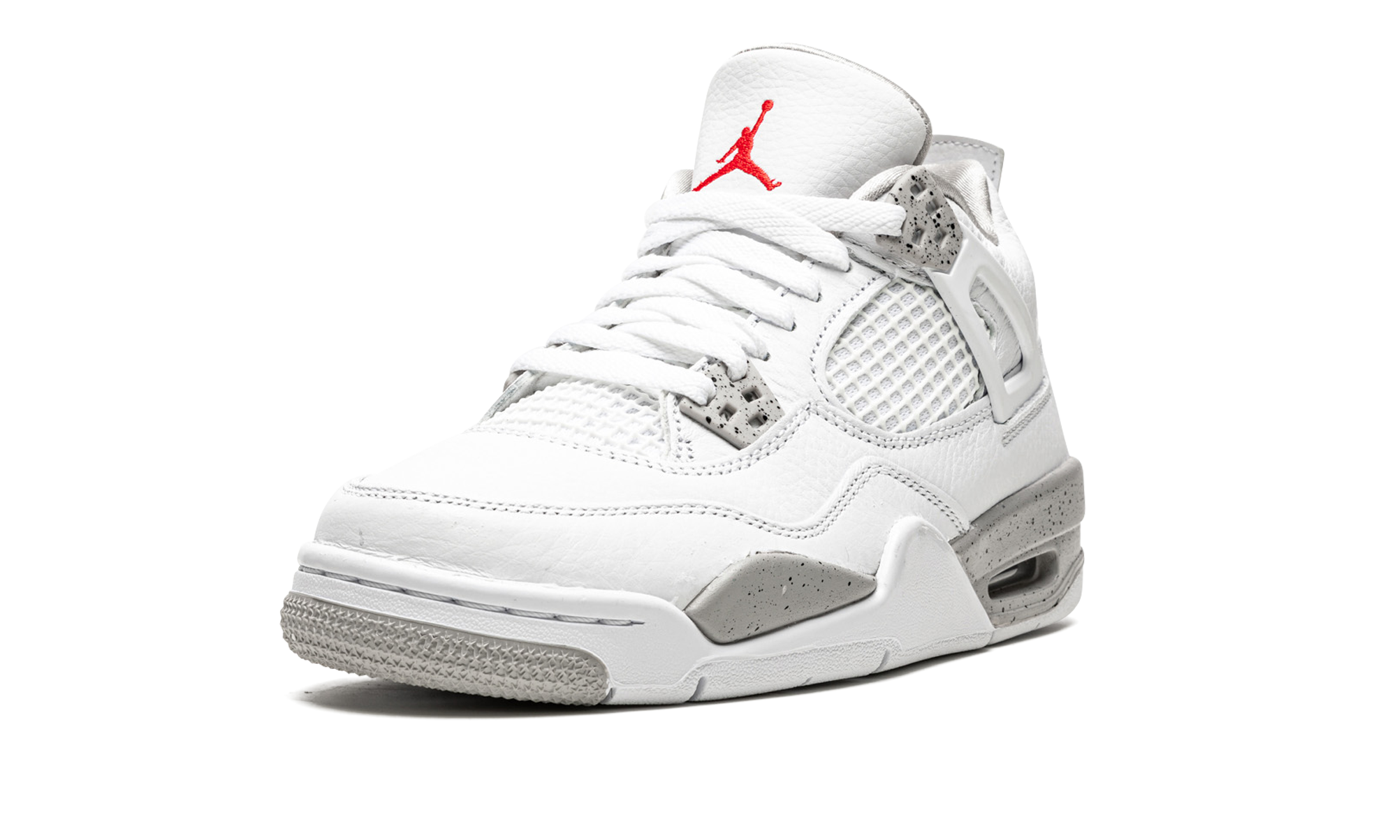 jordan 4 retro white oreo 2021 gs+DJ4699-100+left diagnol single view