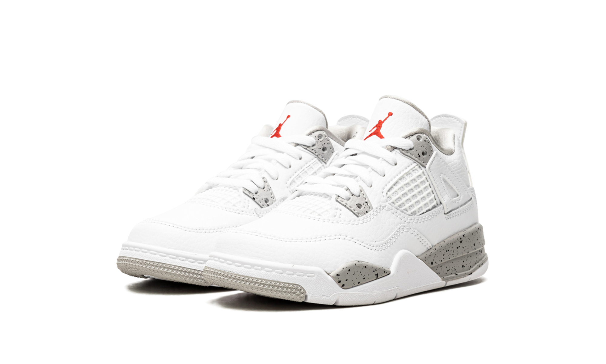 jordan 4 retro white oreo 2021 ps+BQ7669-100+diagnol left view