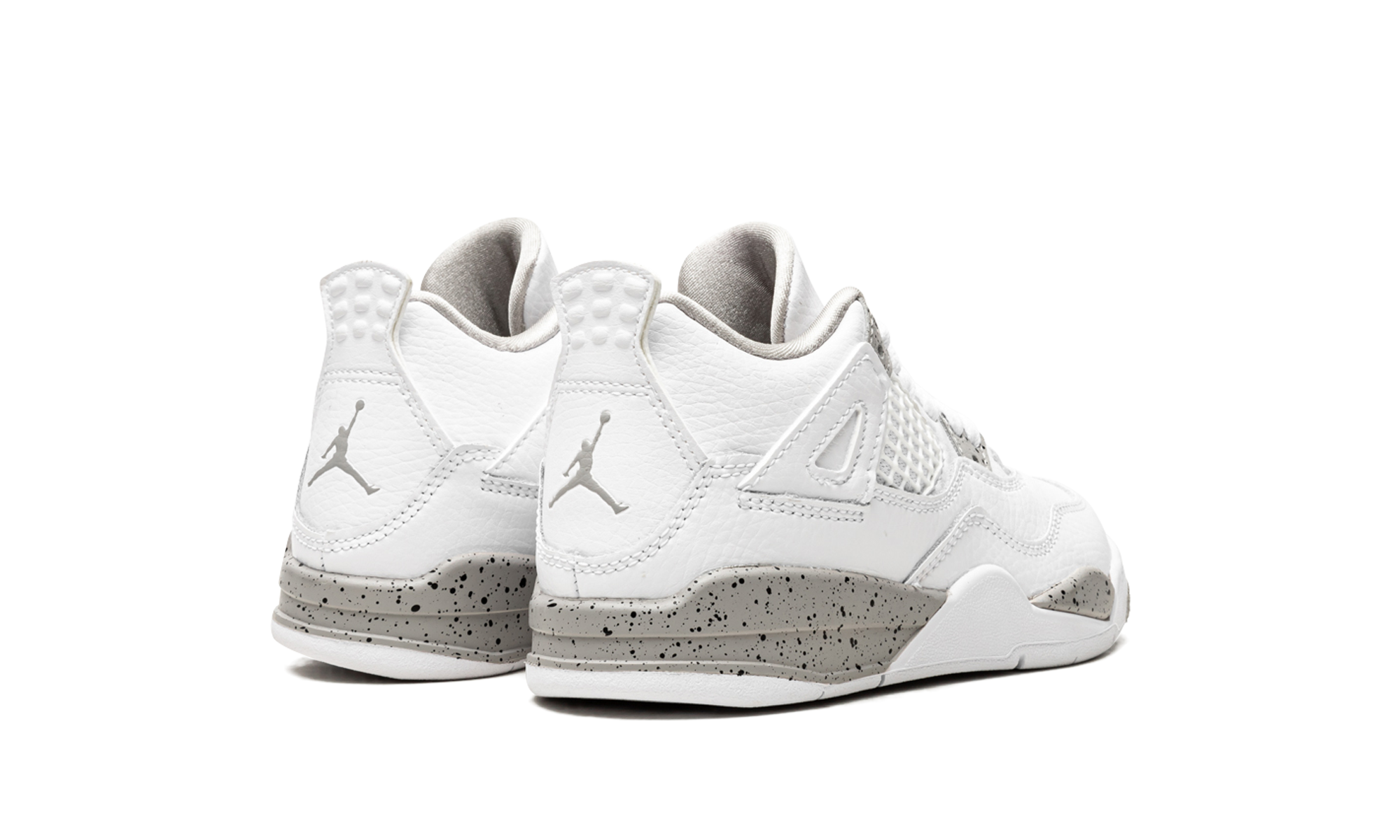 jordan 4 retro white oreo 2021 ps+BQ7669-100+diagnol right behind view