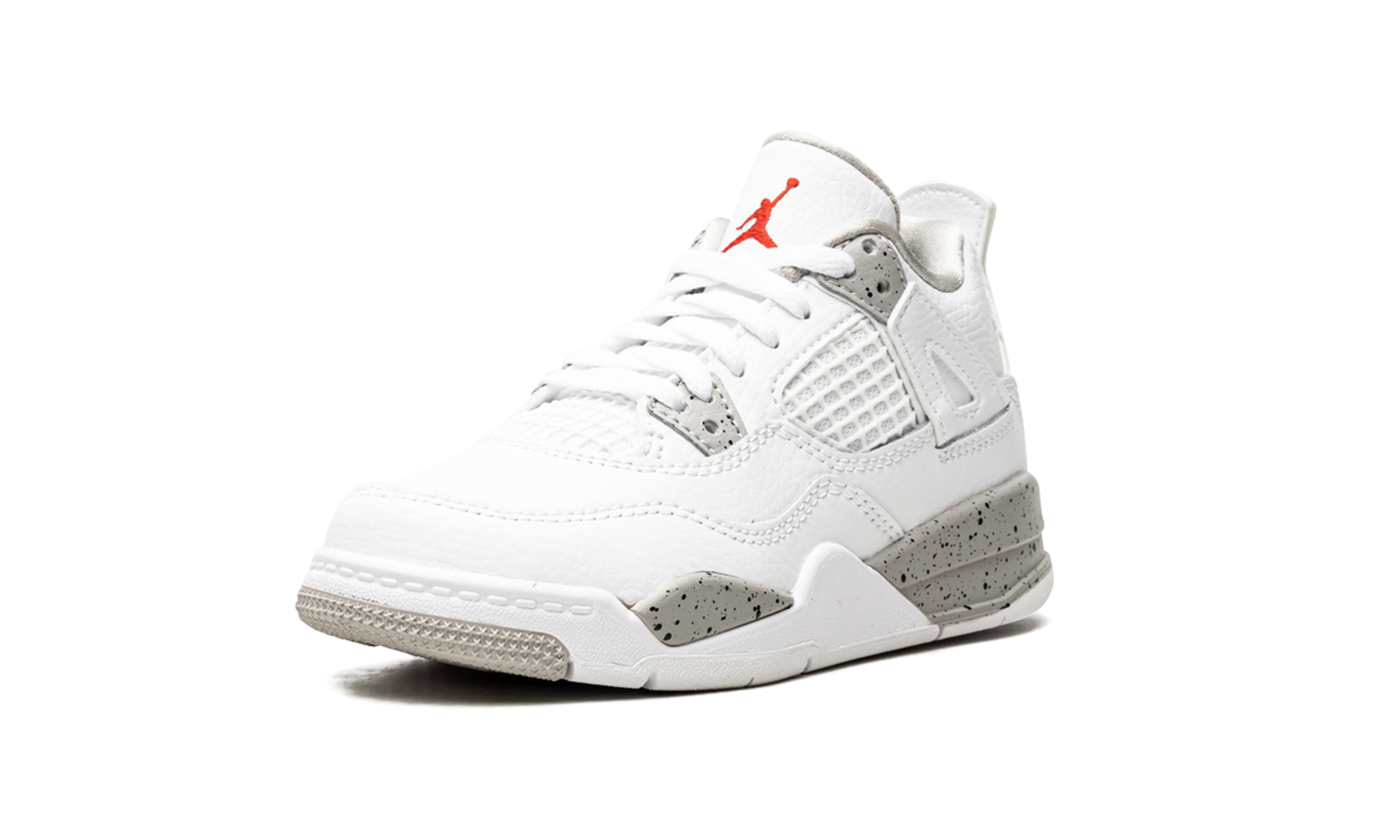 jordan 4 retro white oreo 2021 ps+BQ7669-100+left diagnol single view