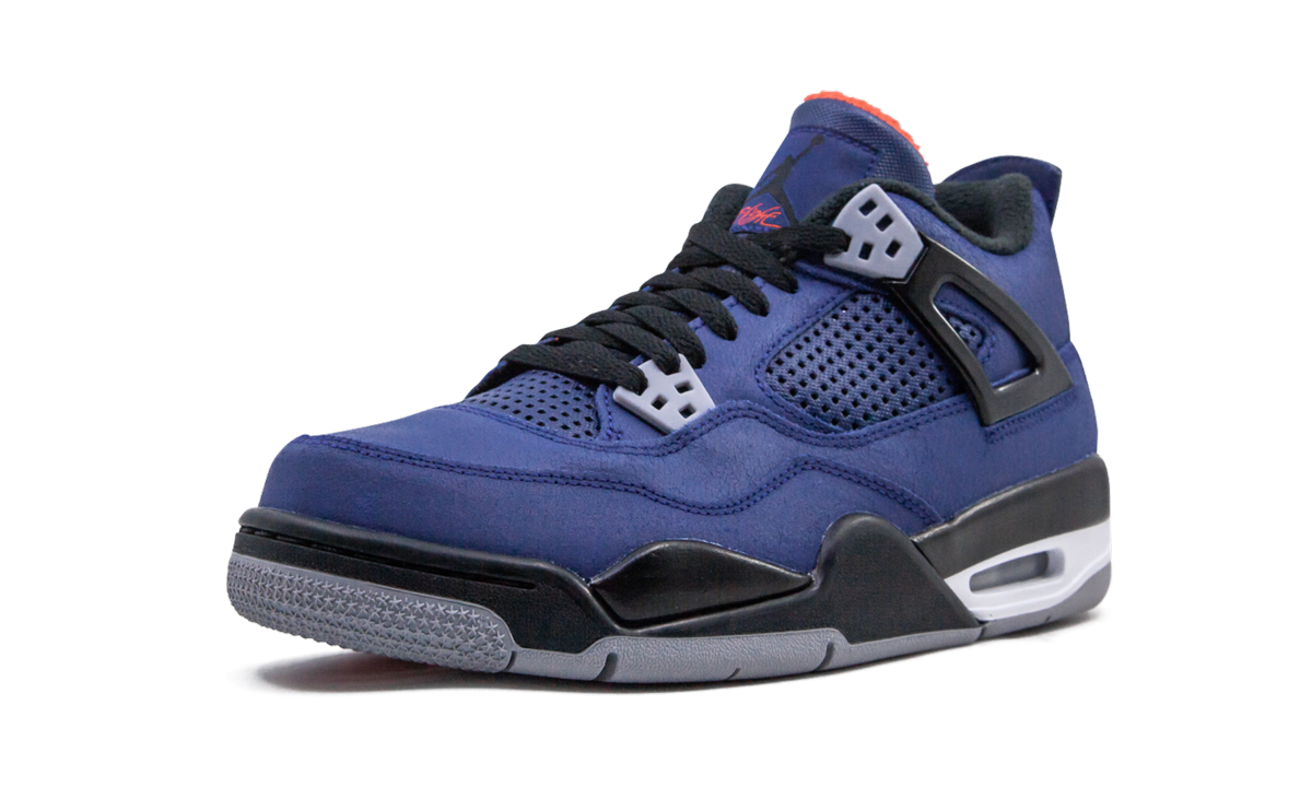 jordan 4 retro winterized loyal blue gs+CQ9745-401+left diagnol single view
