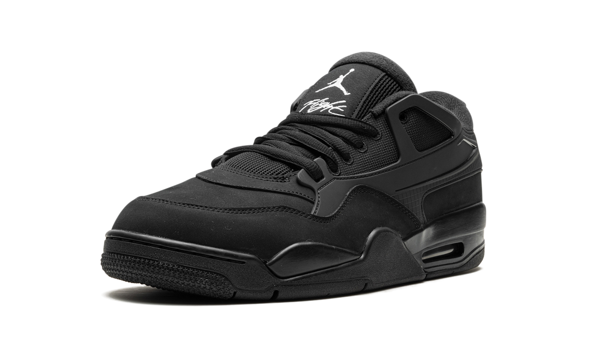 jordan 4 rm black cat+FQ7939-004+left diagnol single view