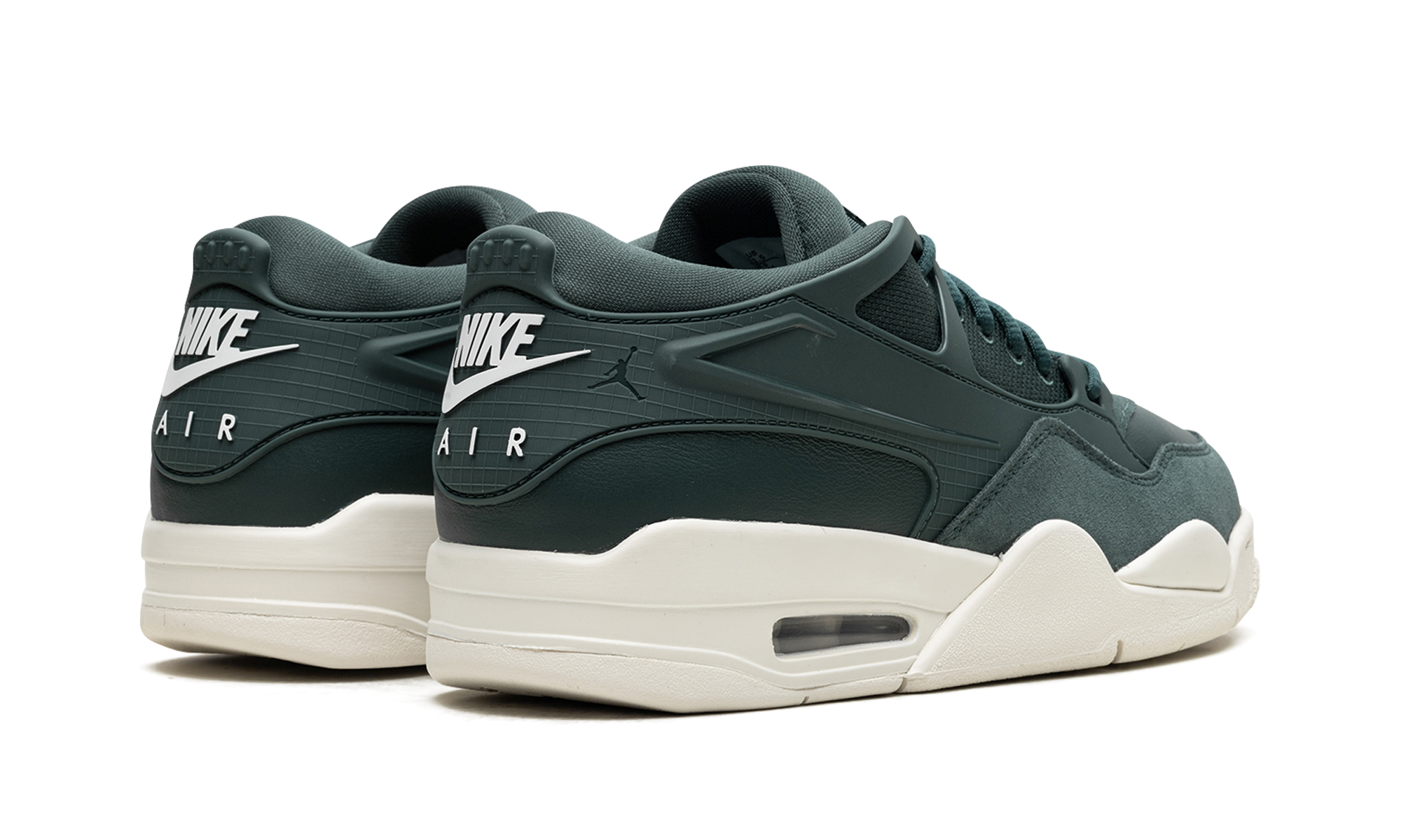 jordan 4 rm oxidized green women s+FQ7940-300+diagnol right behind view