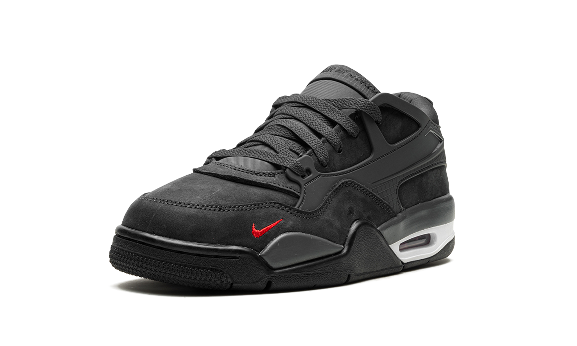jordan 4 rm sp nigel sylvester driveway grey gs+HJ9746-004+diagnol right behind view