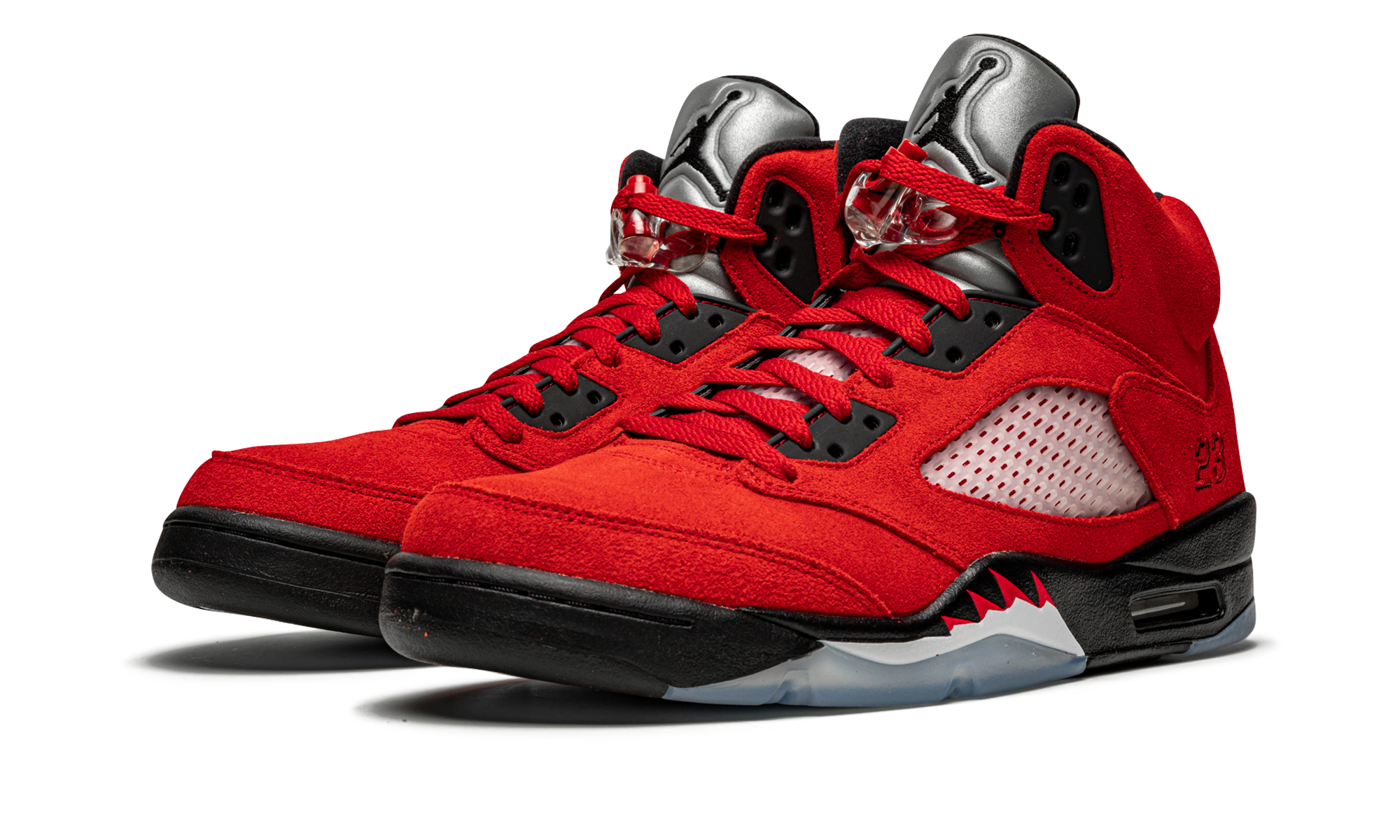 jordan 5 retro raging bull red 2021+DD0587-600+diagnol left view