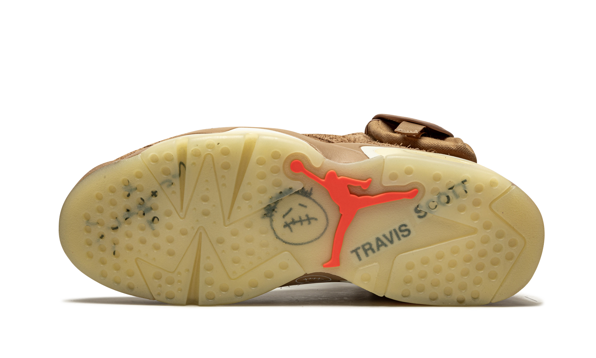 jordan 6 retro travis scott british khaki+DH0690-200+bottom view