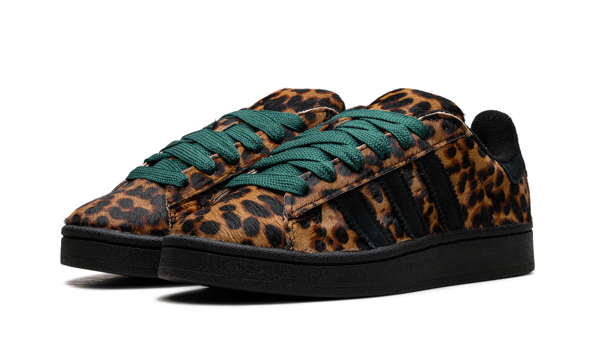 adidas campus 00s leopard black women s+JH9768+diagnol left view