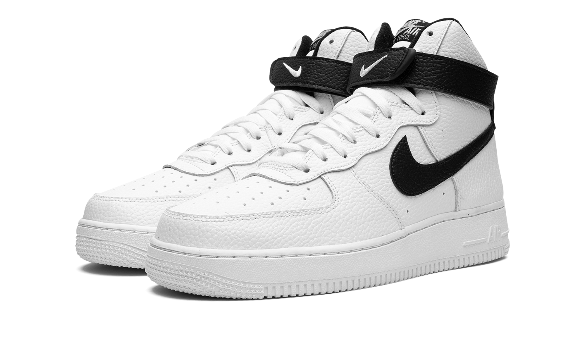 nike air force 1 high 07 white black+CT2303-100+diagnol left view