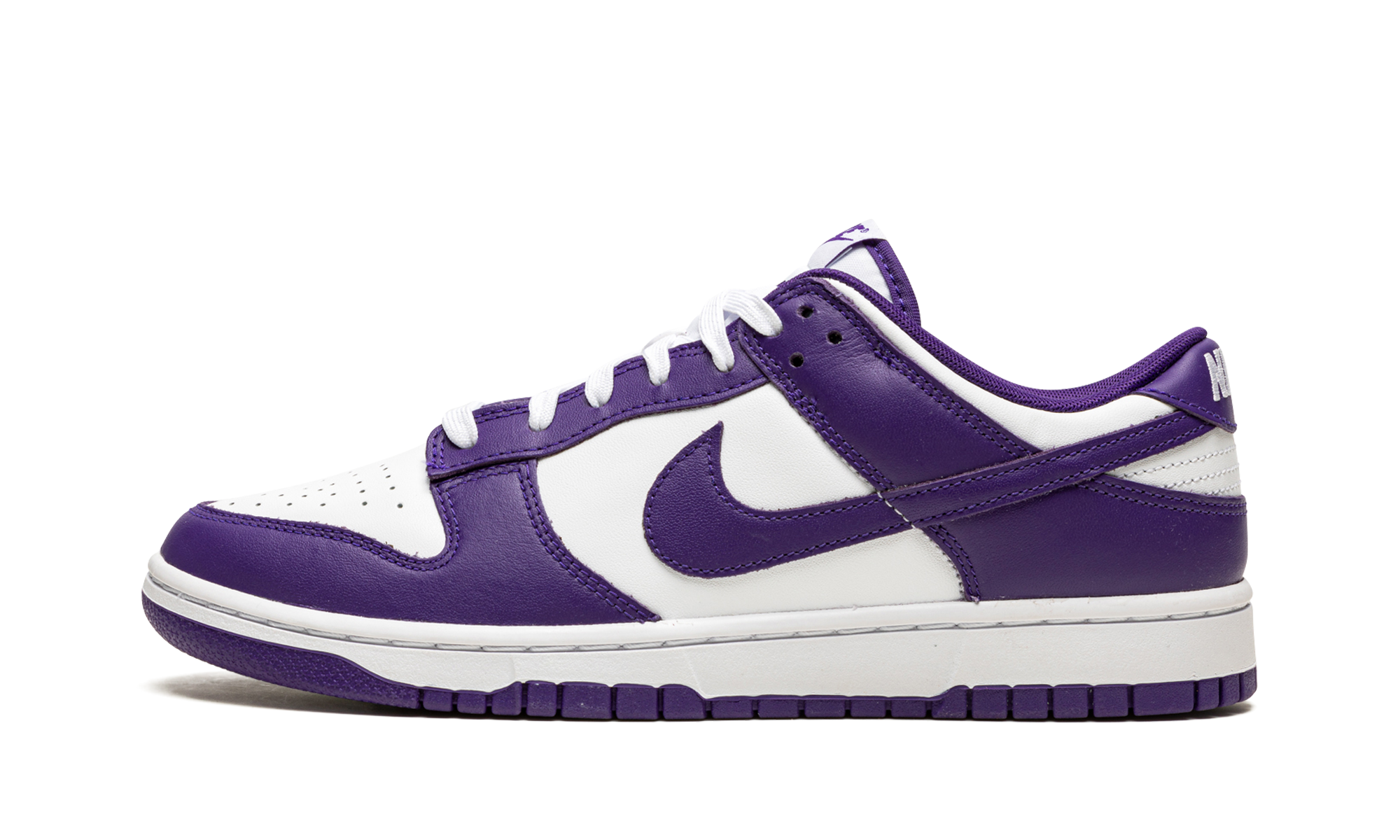 nike dunk low championship court purple+DD1391-104+diagnol right view 1