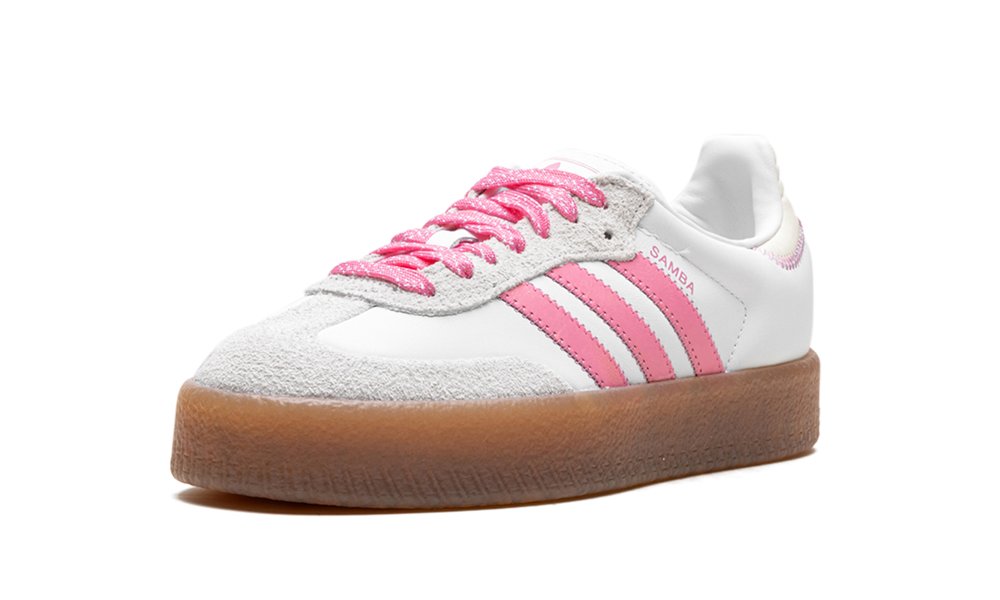 adidas sambae cloud white bliss pink women s+IE9109+left diagnol single view