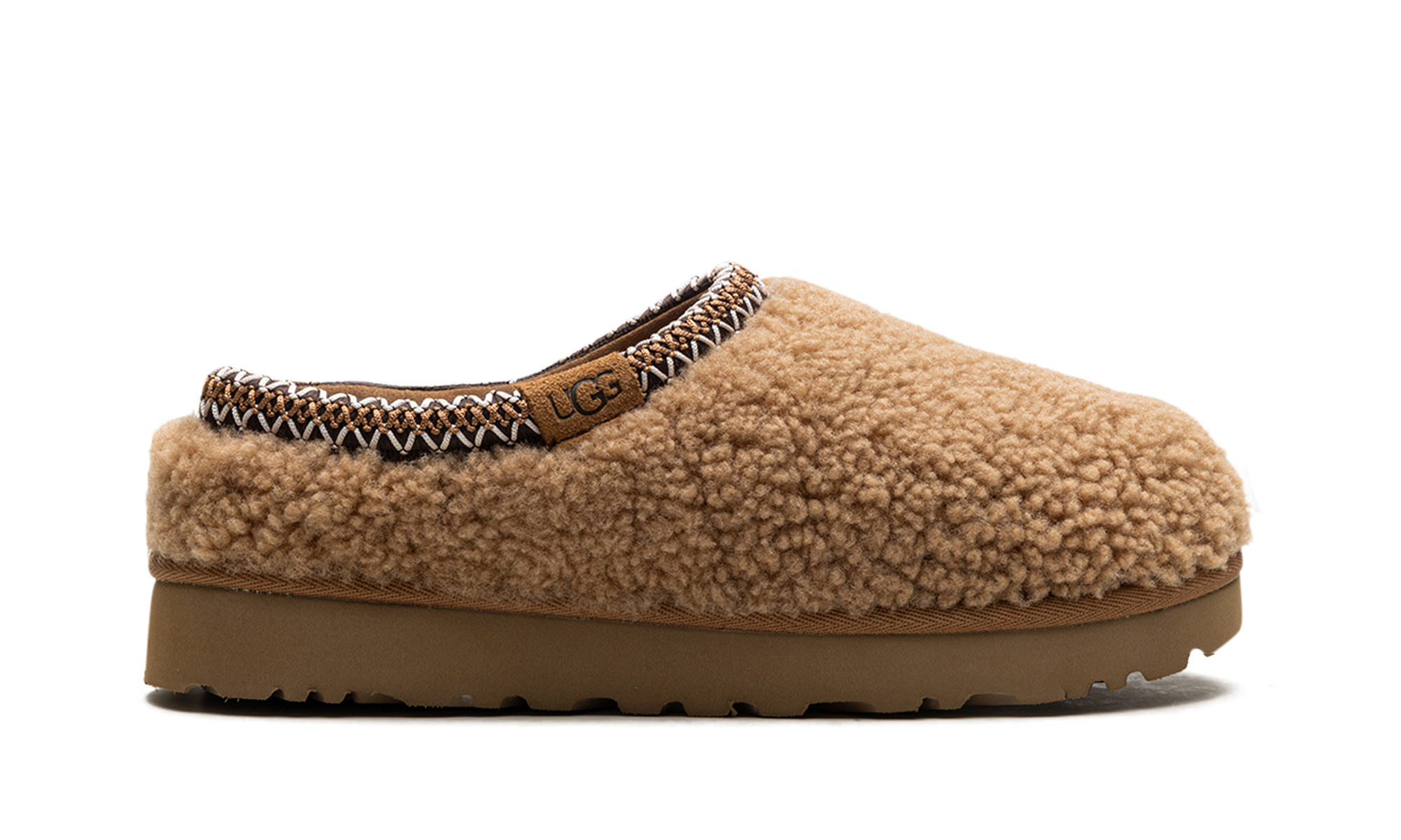ugg tasman maxi curly slipper chestnut women s+1158356-CHE+right view