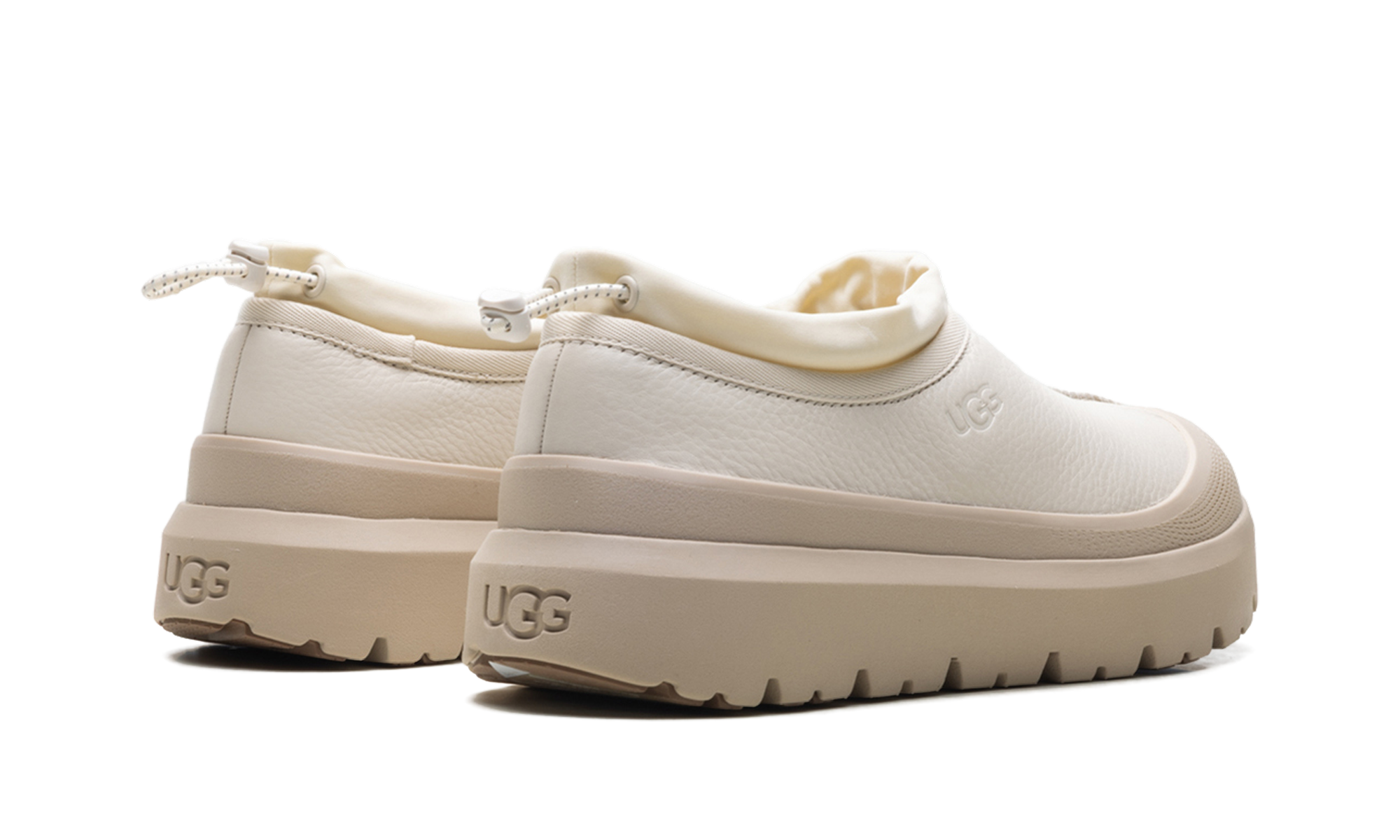 ugg tasman weather hybrid slipper birch white pepper+1158351-BHTP+diagnol right behind view