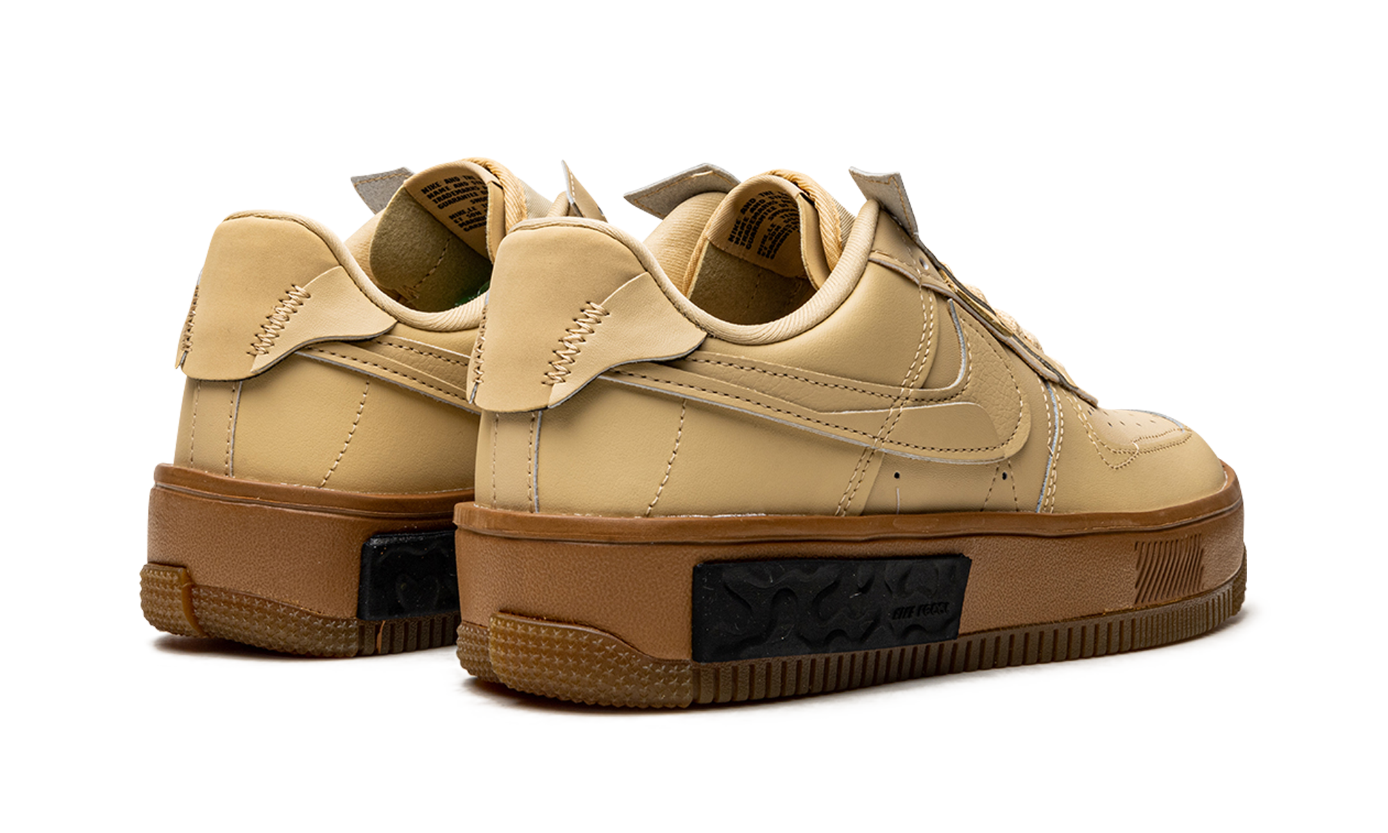 nike air force 1 fontanka sesame women s+DH1290-201+diagnol right behind view