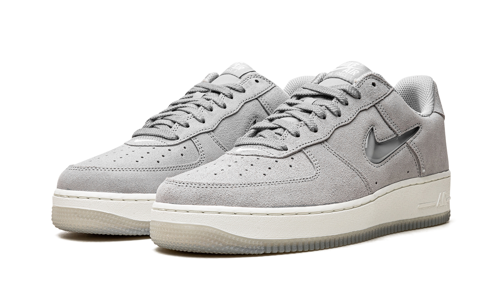 nike air force 1 07 low color of the month jewel light smoke grey+DV0785-003+diagnol left view