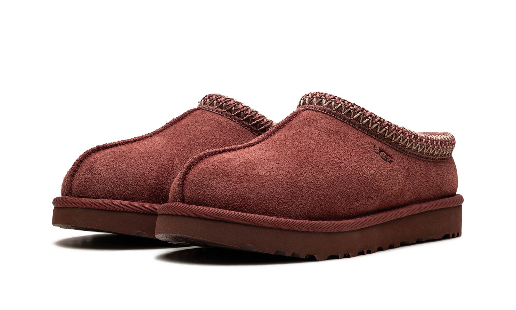 ugg tasman slipper red jasper women s+5955-RDJ+diagnol left view