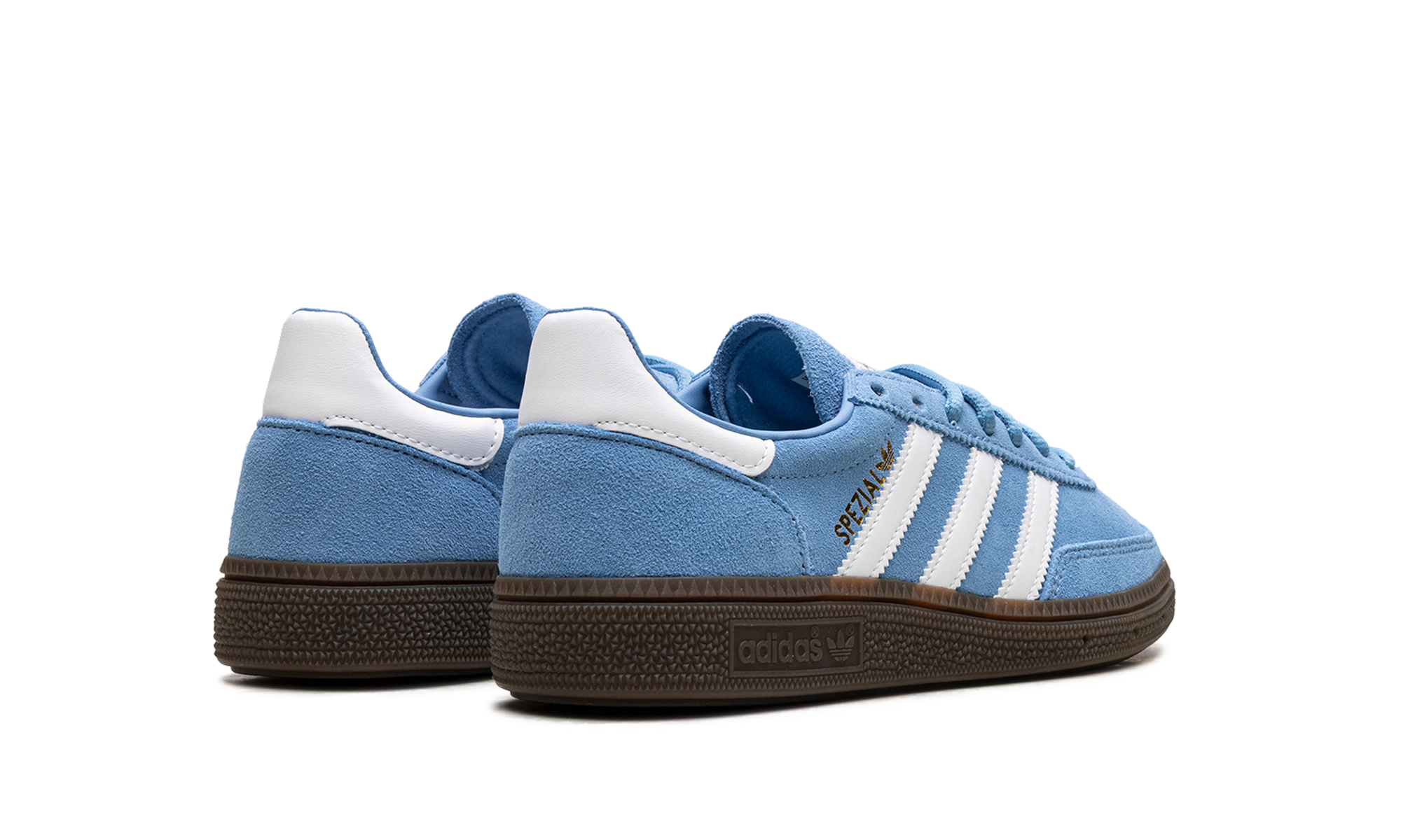 adidas handball spezial light blue cloud white gs+JI2902+diagnol right behind view